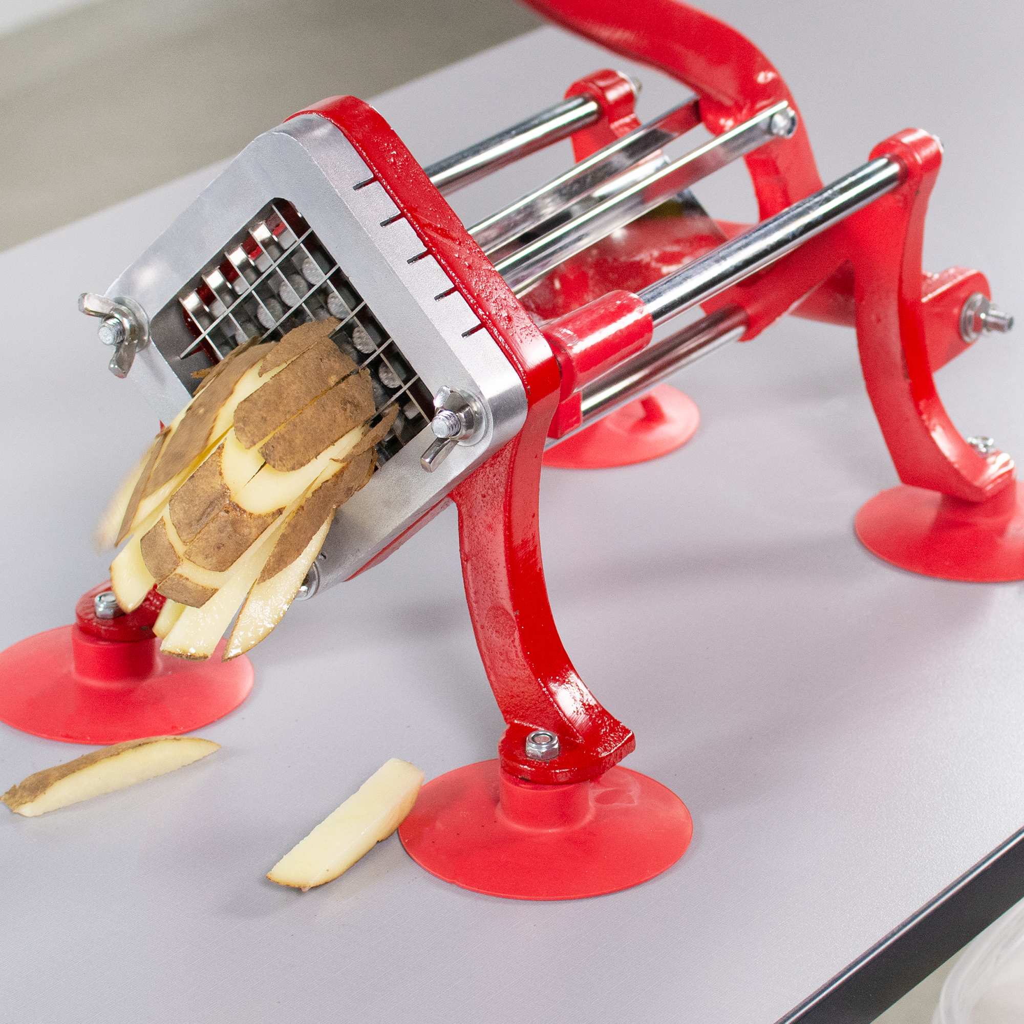 VIVO Commercial Grade Red French Fry Cutter / Potato Slicer / 1/2 inch