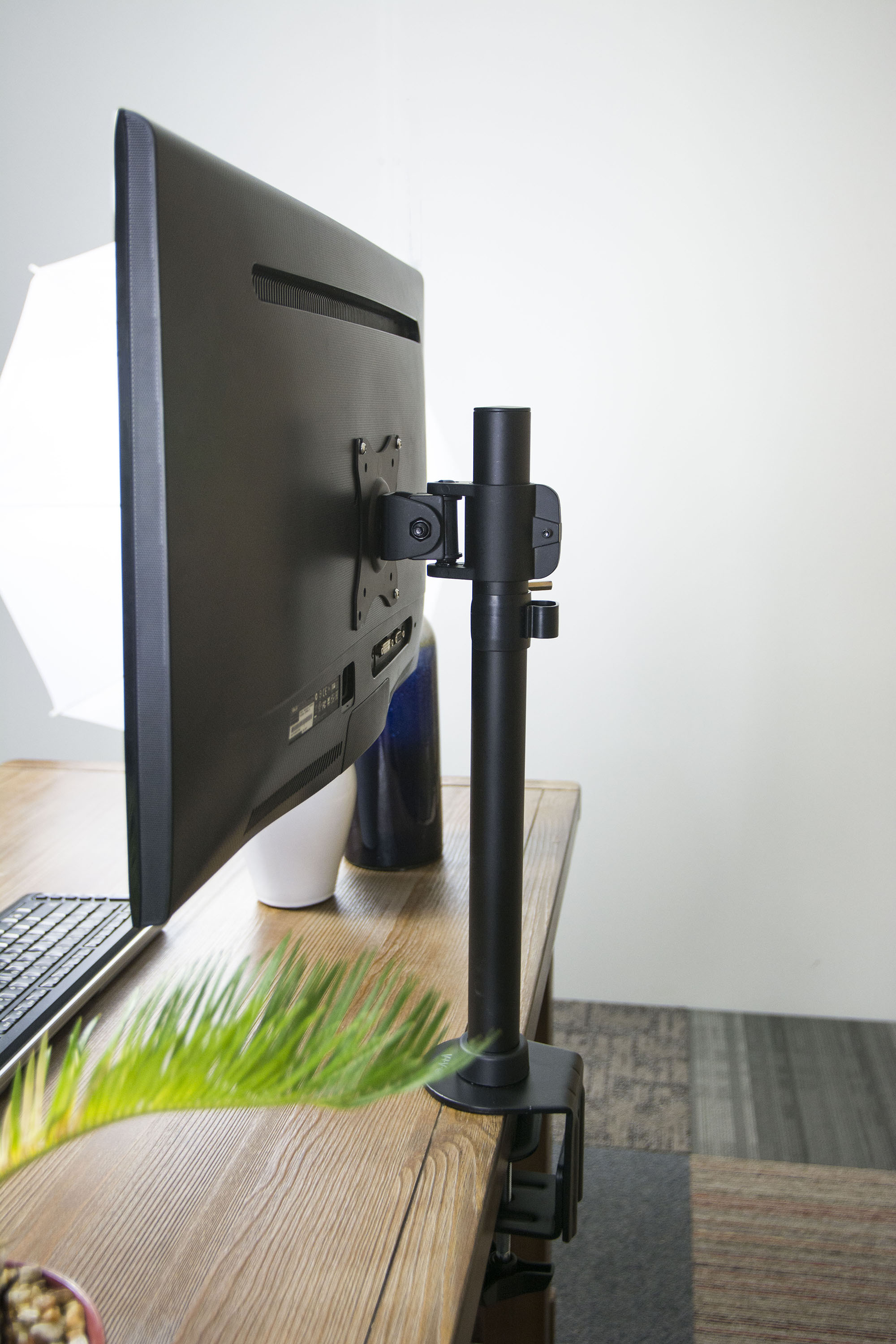 Details About Vivo Single Monitor Adjule Tilt Desk Mount Stand For 1 Lcd Screen Up To 27