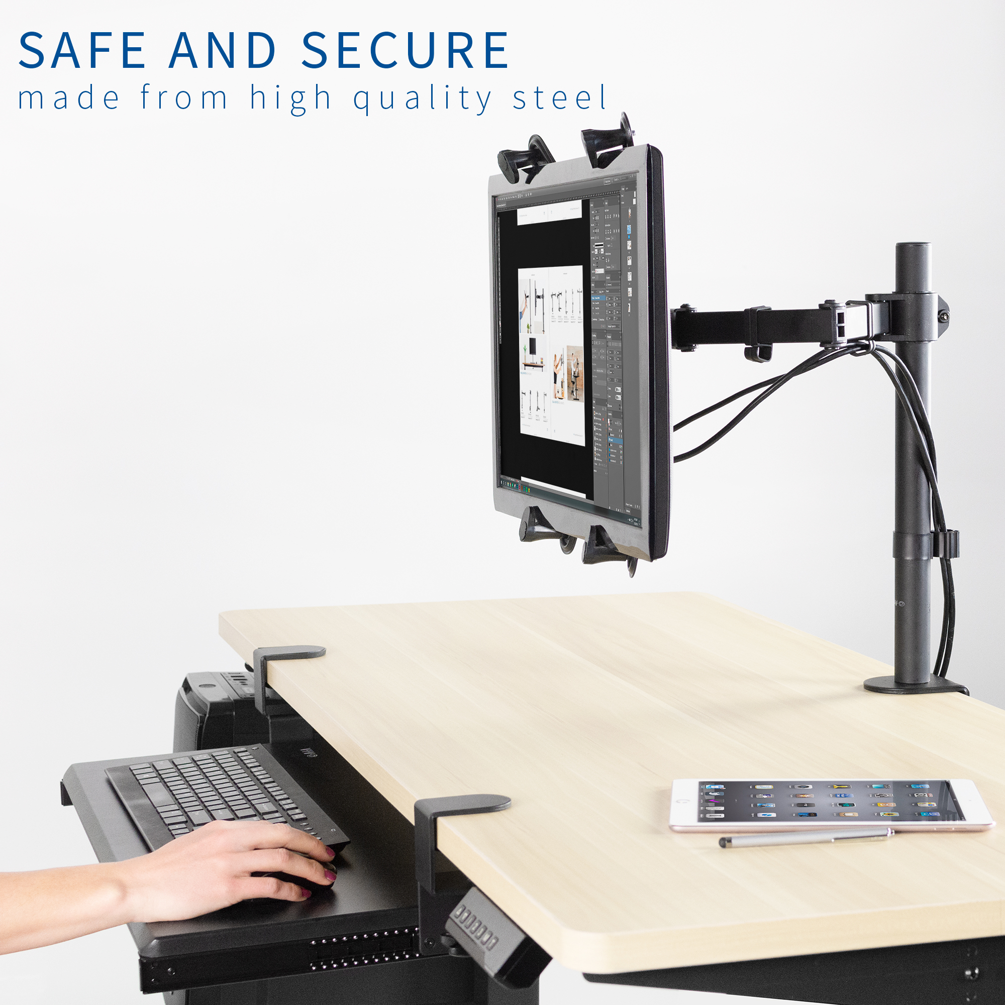 VIVO Adapter VESA Mount Kit for 13" to 27" LCD Monitor Screen mounting