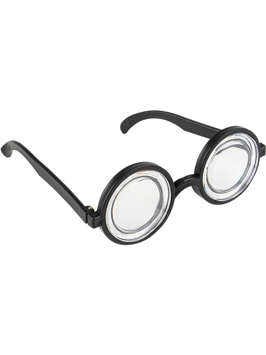 thick black rimmed glasses