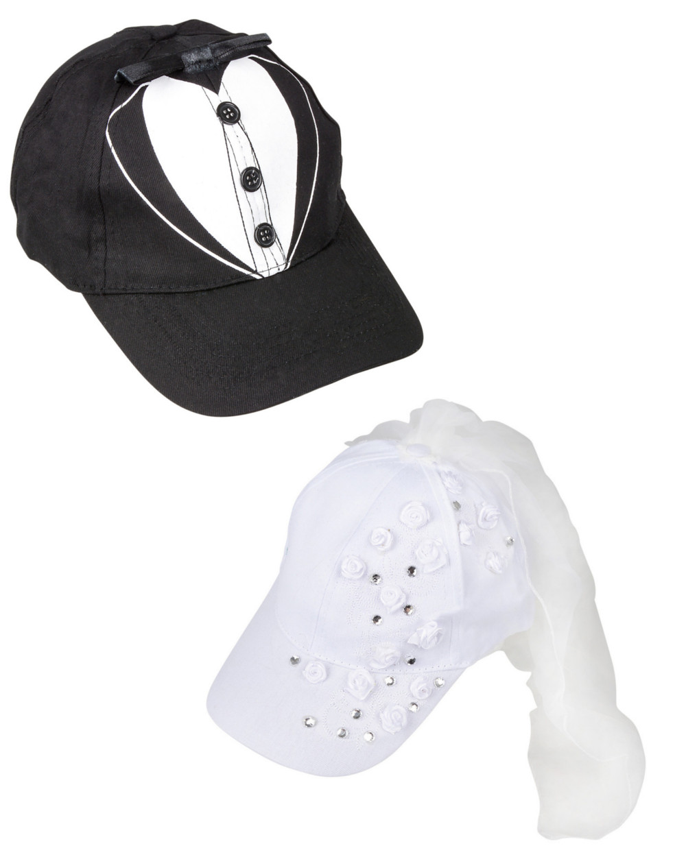 Women's Bride Baseball Hat With Veil