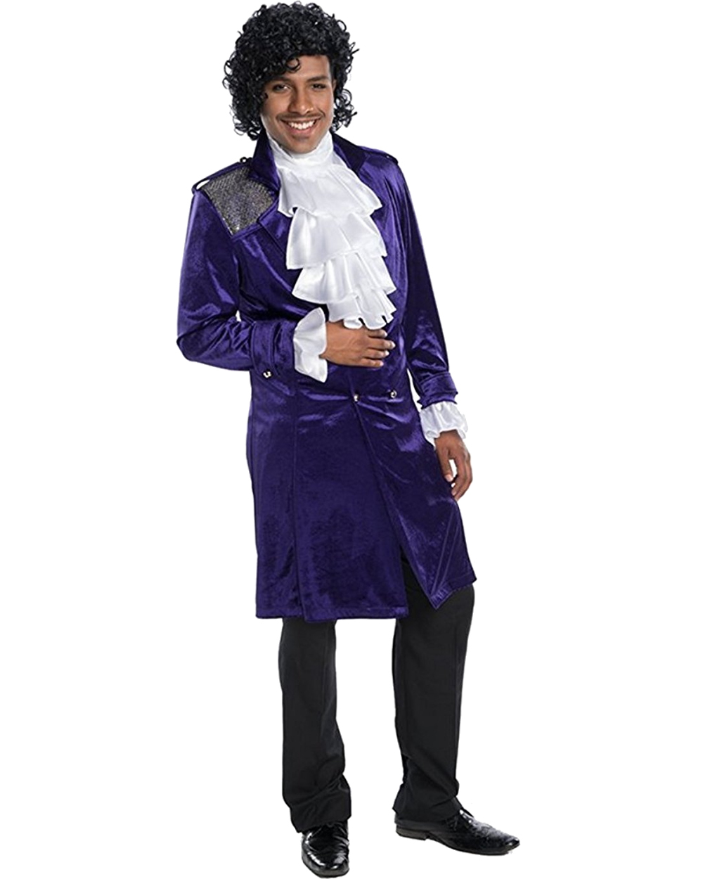 Adult Men's Purple Artist Pop Star Singer Coat Costume L/XL 42-48
