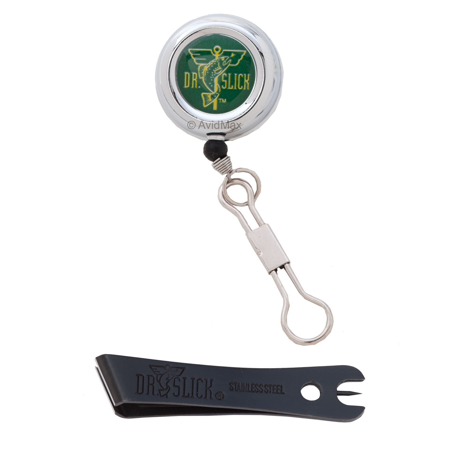Dr. Slick Silver "8" Clip-On-Reel with Fly Line Nippers Combo - All Varieties