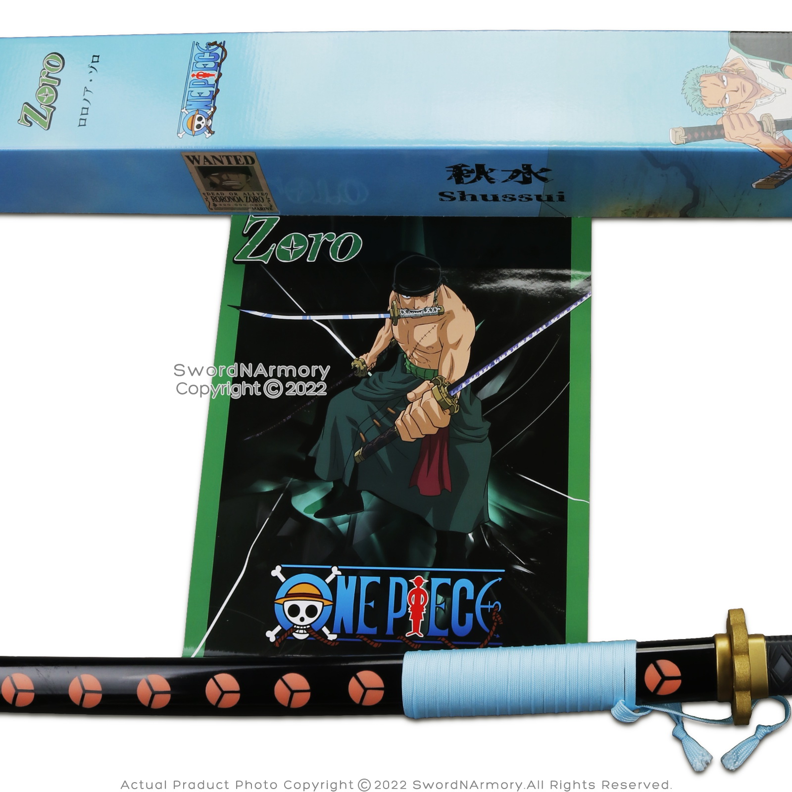 LICENCIA OFICIAL UNA PIEZA 41” Espuma Roronoa Zoro Katana Anime Espadas K Y W S T - Imagen 18 de 18
