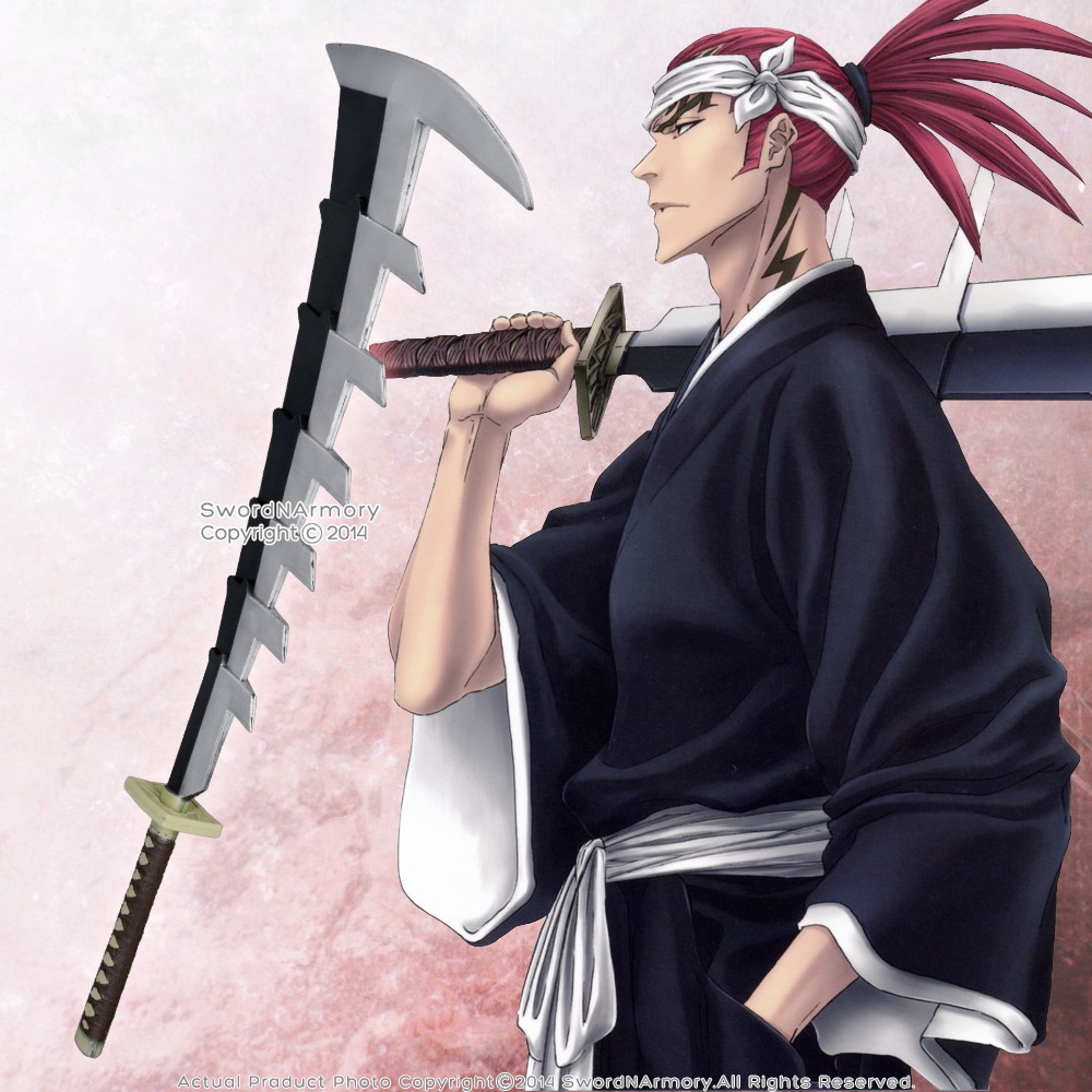 Licensed Bleach Anime Abarai Zabimaru Zanpakutou Foam Fantasy Sword