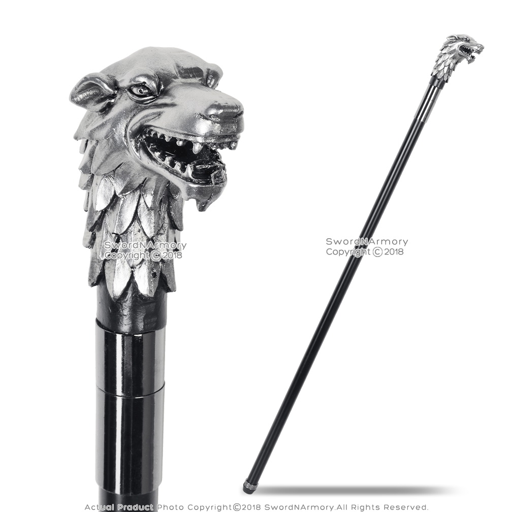Wolf Head Walking Sword Cane4c1si18415w A55