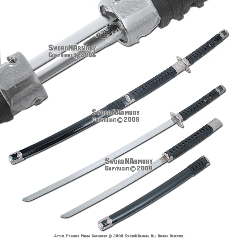 Musashi Double Bladed Samurai Katana Wakizashi 2 Pc Set eBay