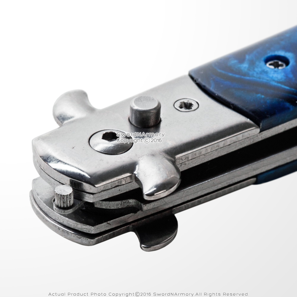 Fantasy Automatic Push Button Folding Comb Switchblade Knife Looking