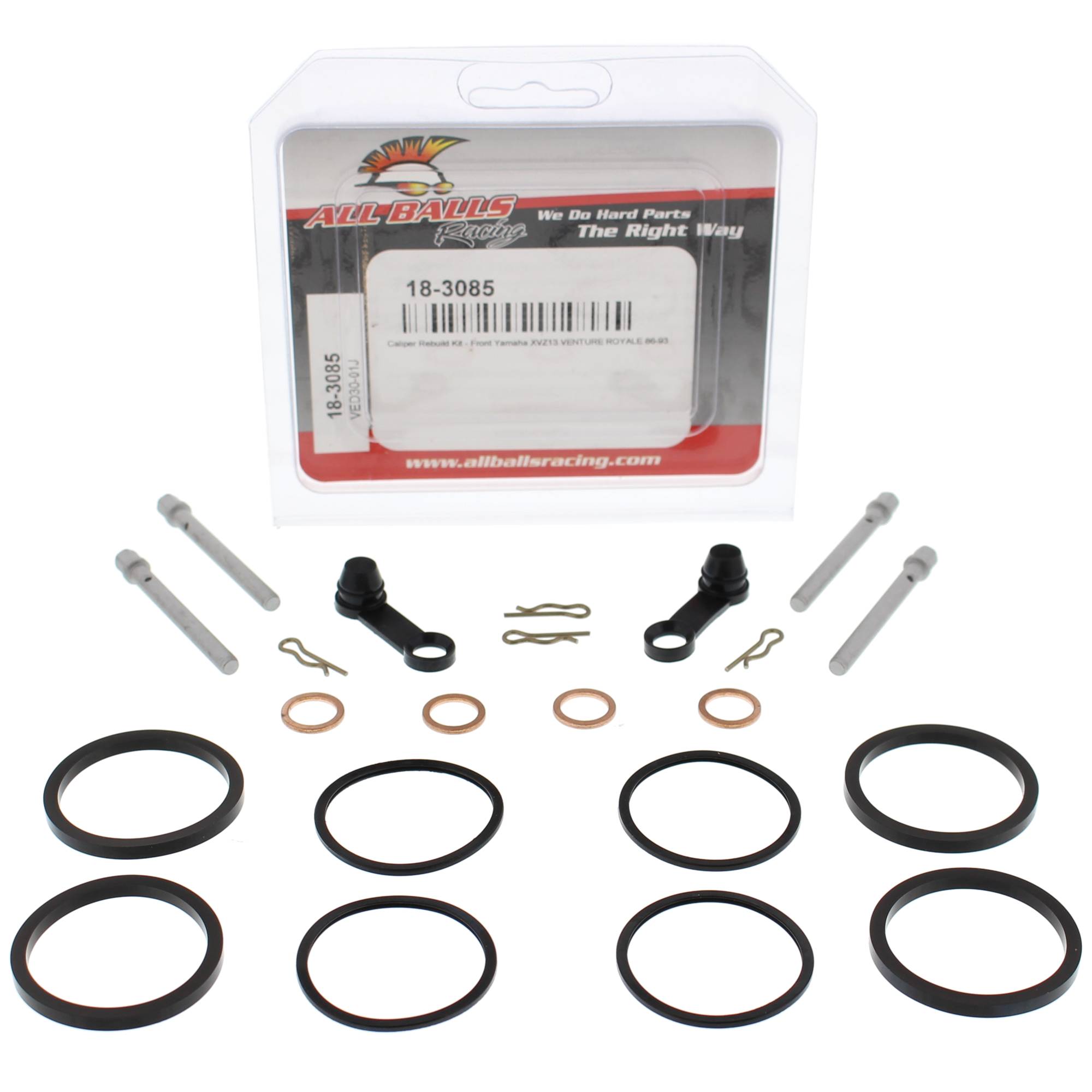 New All Balls Caliper Rebuild Kit 18-3085 for Yamaha XVZ13