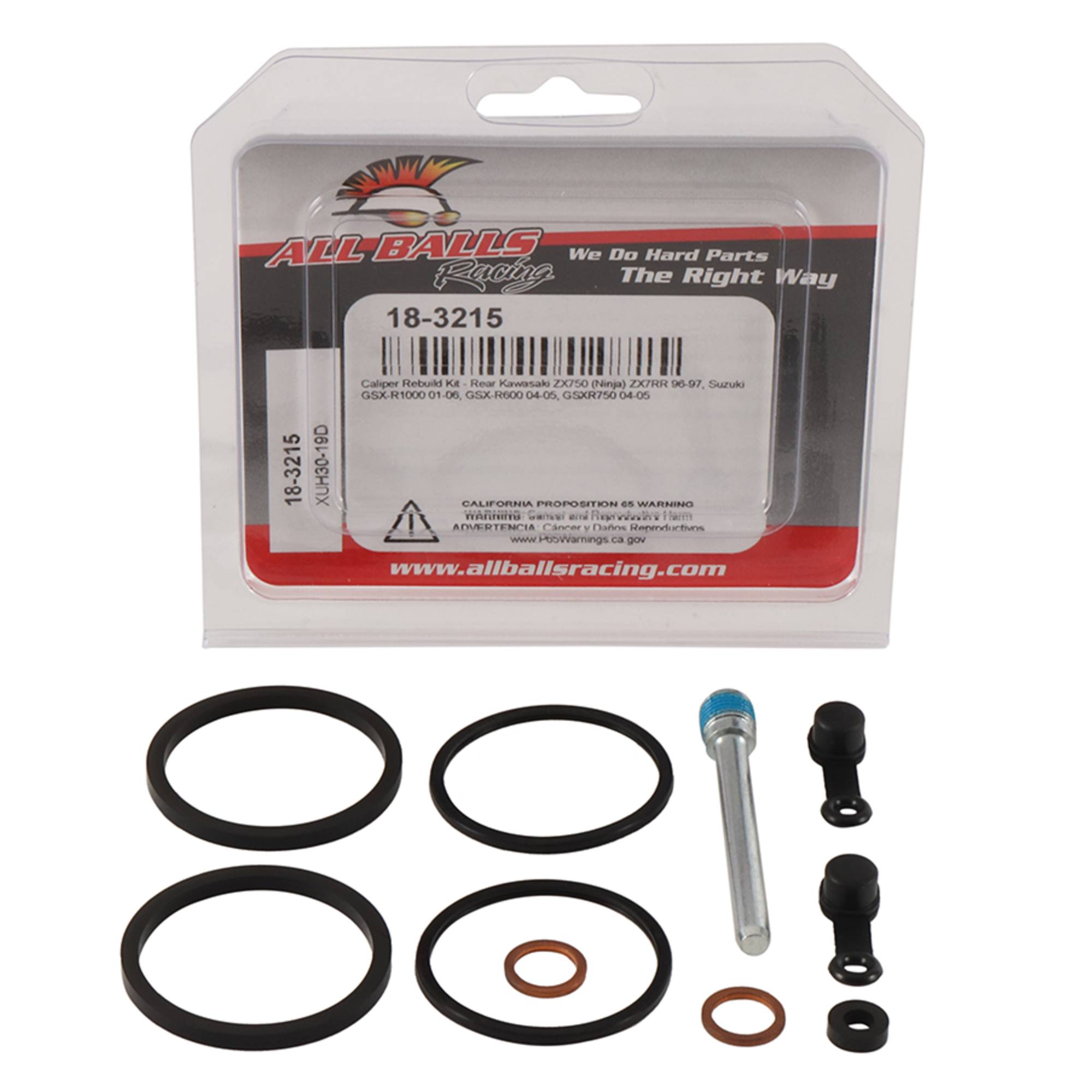 まりね All Balls Rear Caliper Rebuild Kit 18-3215 For Kawasaki ZX 7