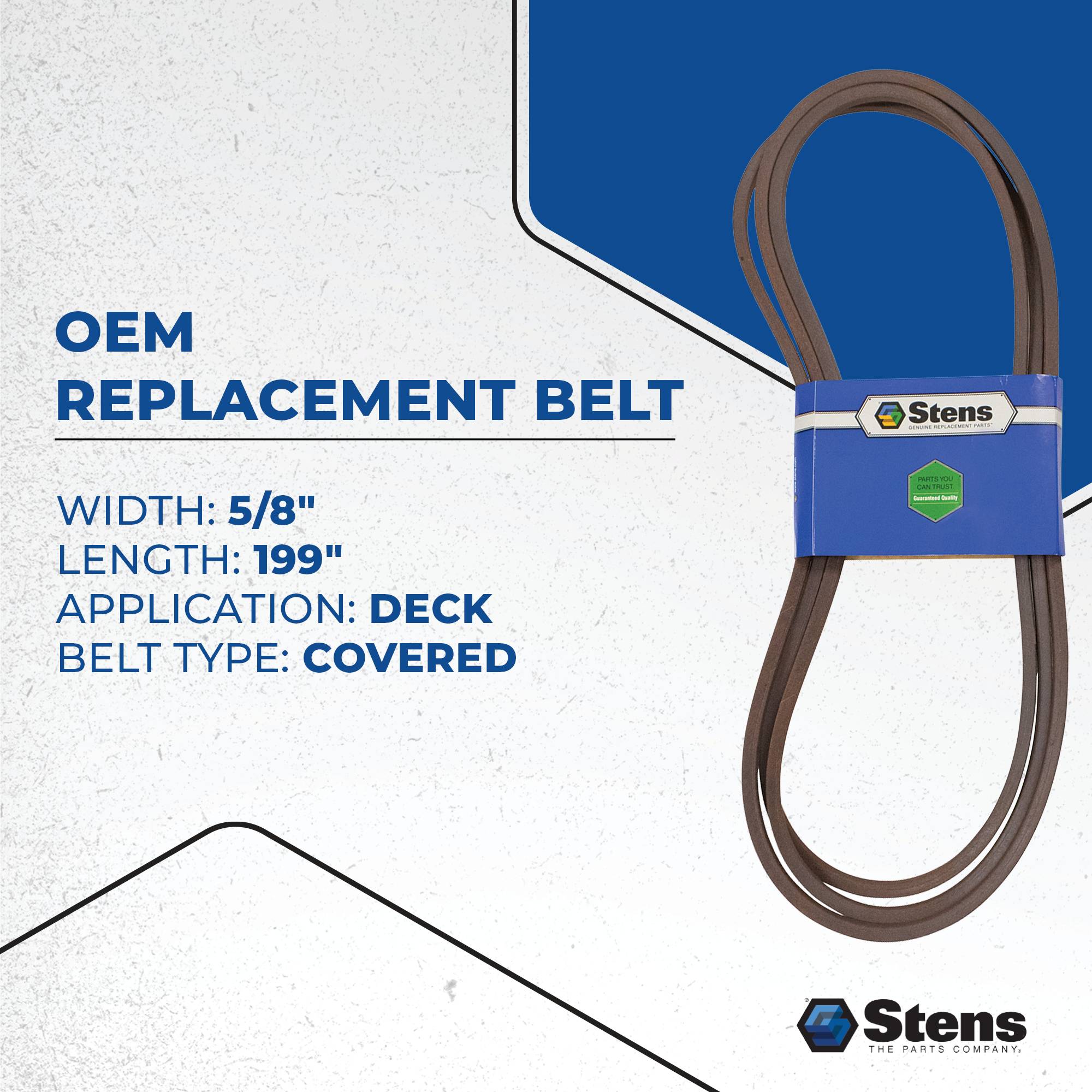 New Stens OEM Replacement Belt 265-164 for Exmark 109-8073
