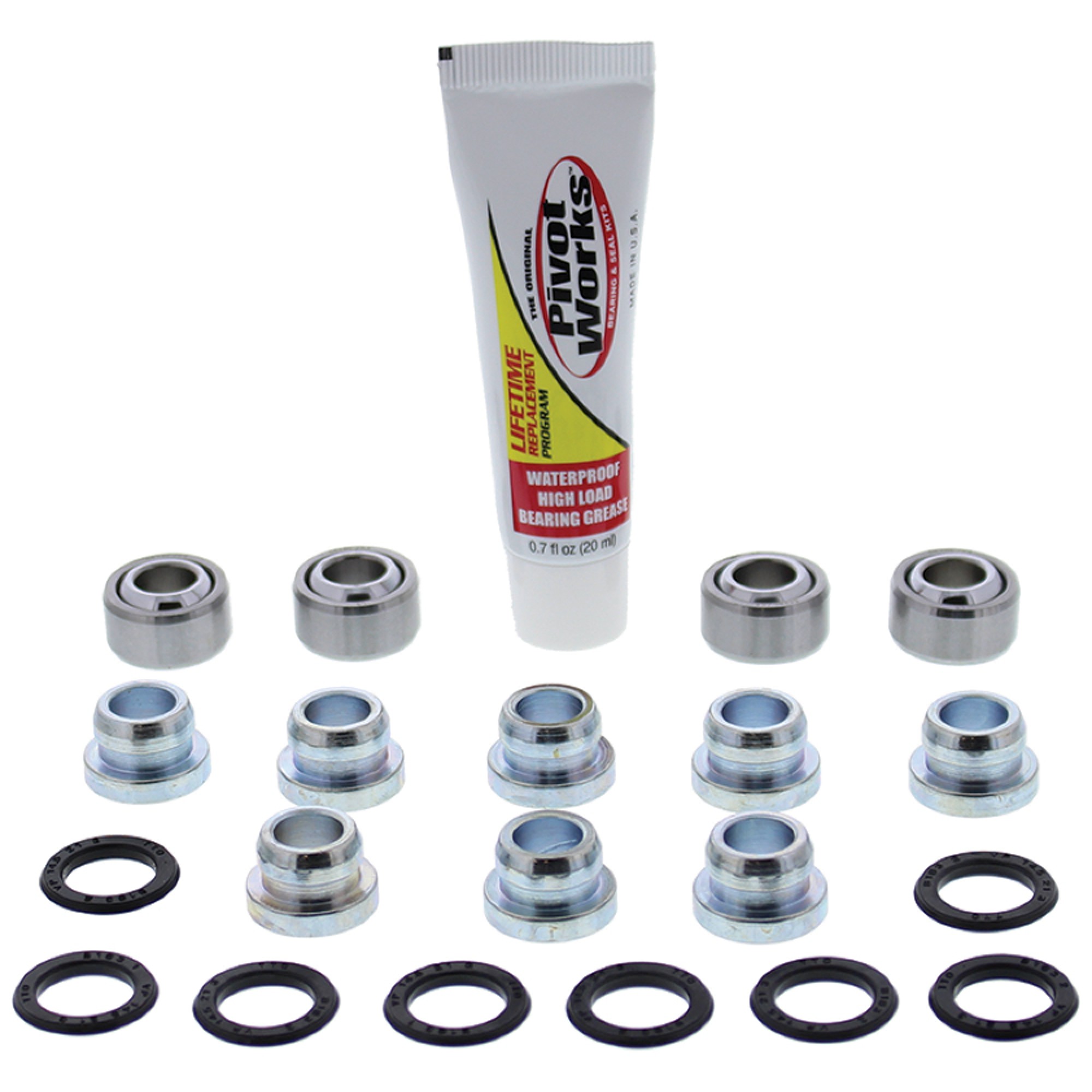 1987-1992 Suzuki LT 250R ATV Pivot Works A-Arm Bearing Kit Upper