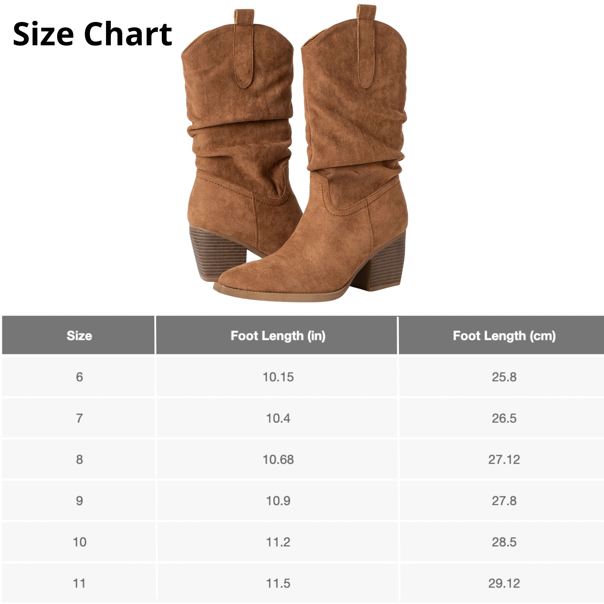 Alpine Swiss Kayla Womens Western Slouch Boots Mid Calf Block Heel Cowboy Boots - Picture 20 of 20