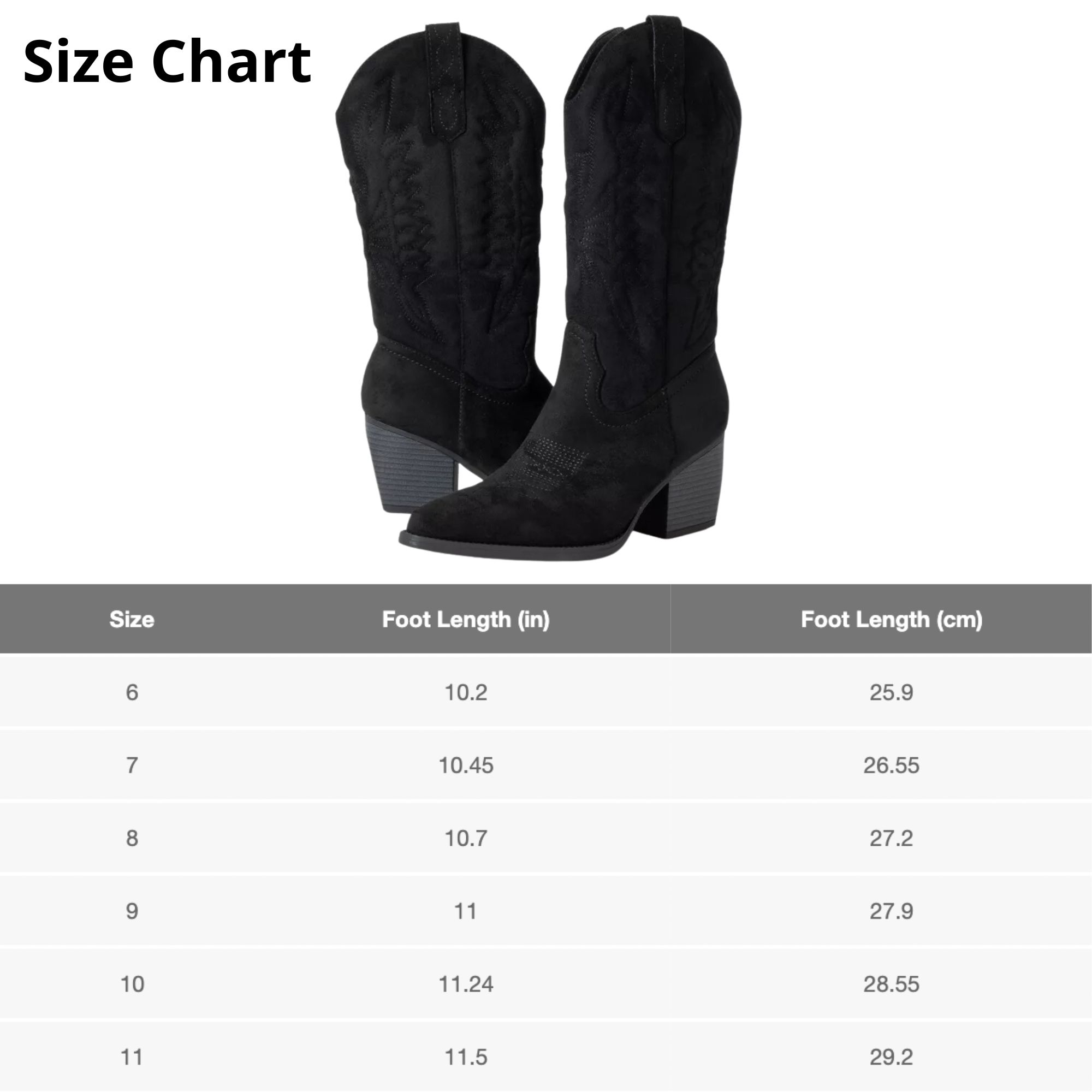 Alpine Swiss Sadie Womens Cowboy Boots Mid Calf Block Heel Western Cowgirl Boots - Picture 16 of 20
