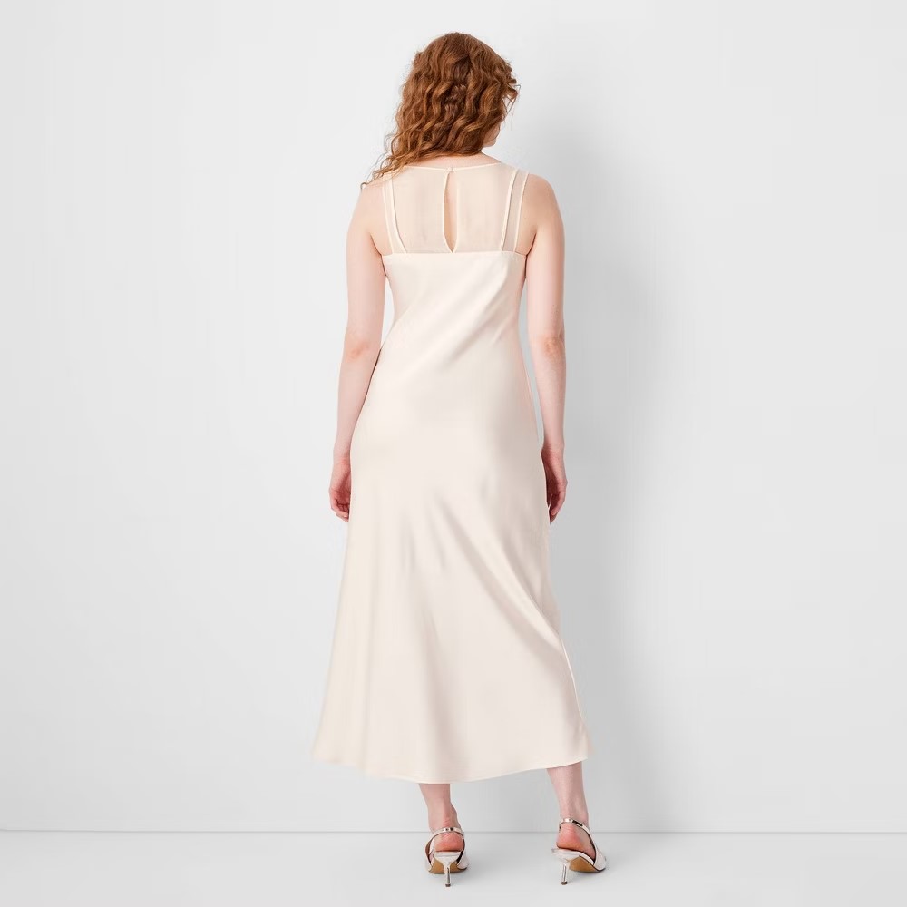 Women's Sleeveless Mixed Media Ankle Slip Dress - Future Collective - Picture 10 of 10