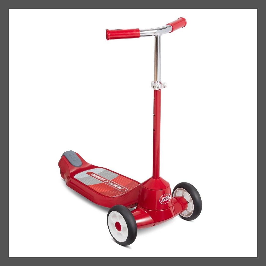 Radio Flyer Kids Trike Kick Scooter Adjustable Beginner Red Grow