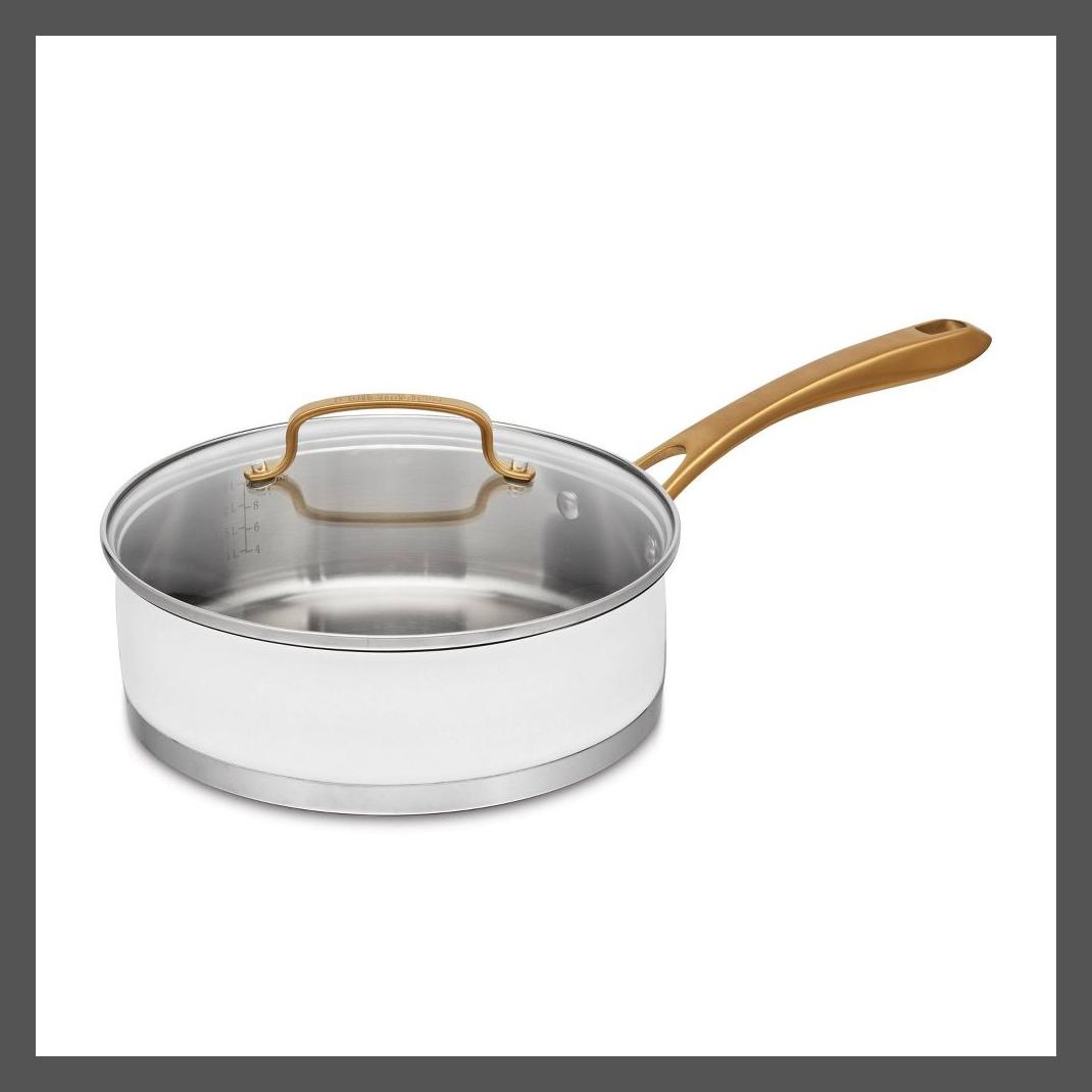 Набор сотейников Cuisinart из нержавеющей стали 500F с матовым белым золотом для запекания в духовке 4790₽