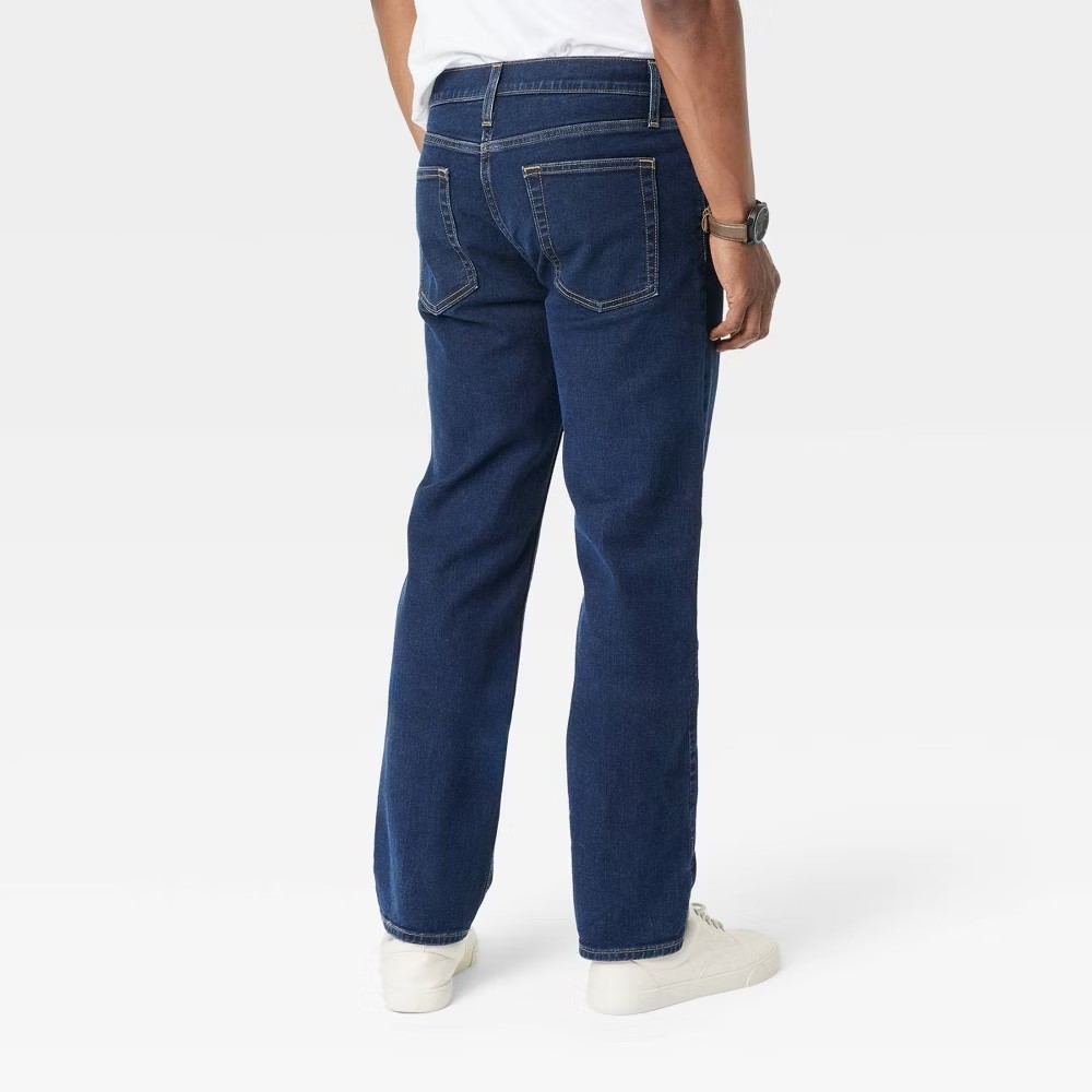 Goodfellow & Co Men's Mid Rise Straight Fit Leg Below Knee Jeans - Picture 6 of 12