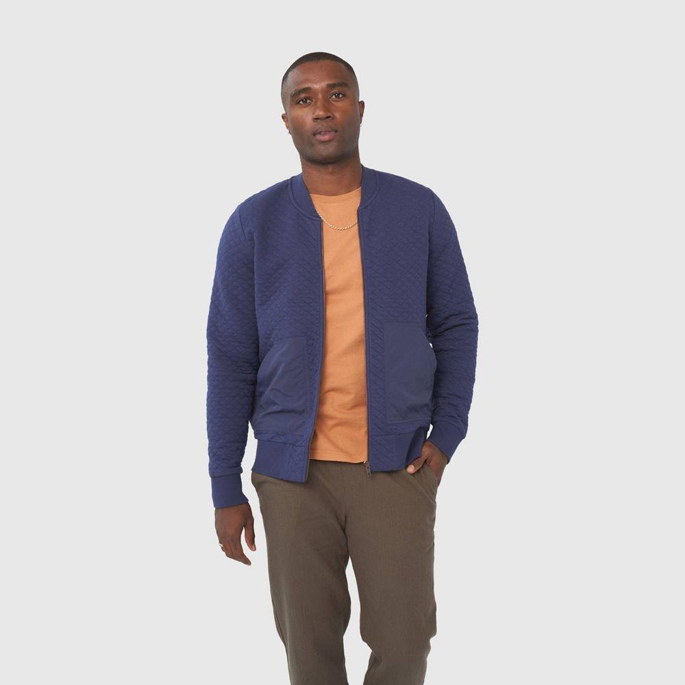 Мужская стеганая трикотажная куртка-бомбер United By Blue из трикотажа на молнии