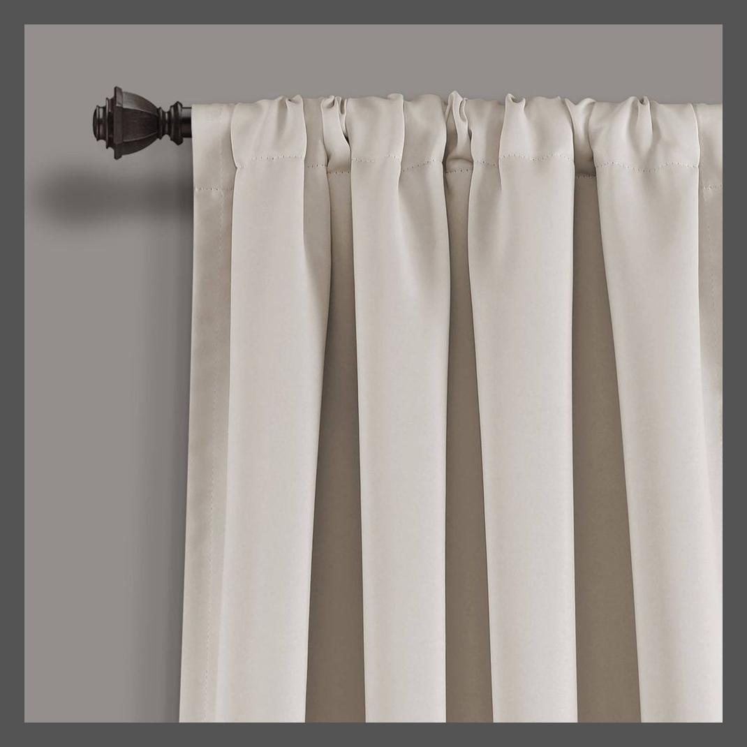 Set of 2 Insulated Rod Pocket out Window Curtain Panels