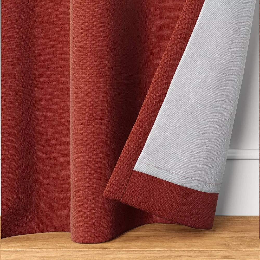 Blackout Velvet Window Curtain Panel - Threshold - Picture 7 of 14