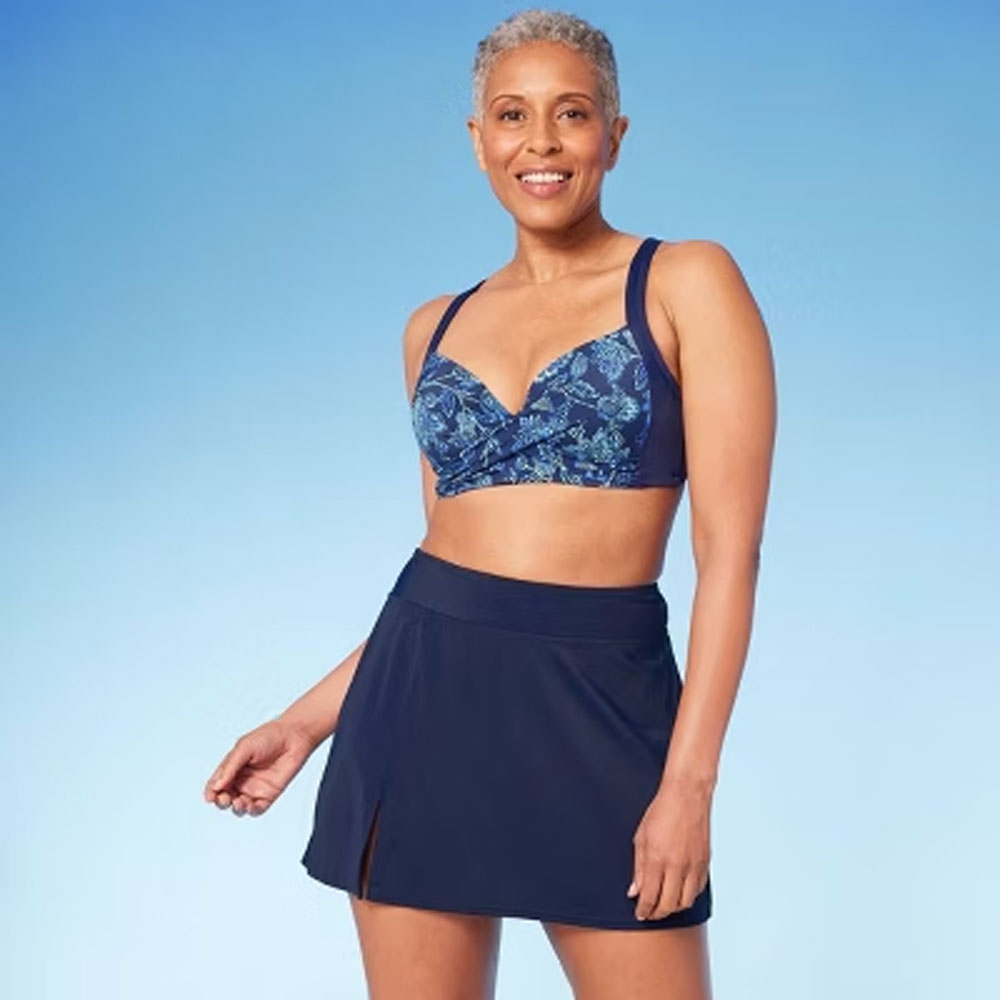 Lands' End Women's Board Shorts Swimwear Tummy Control Swim Skirt - Picture 13 of 13
