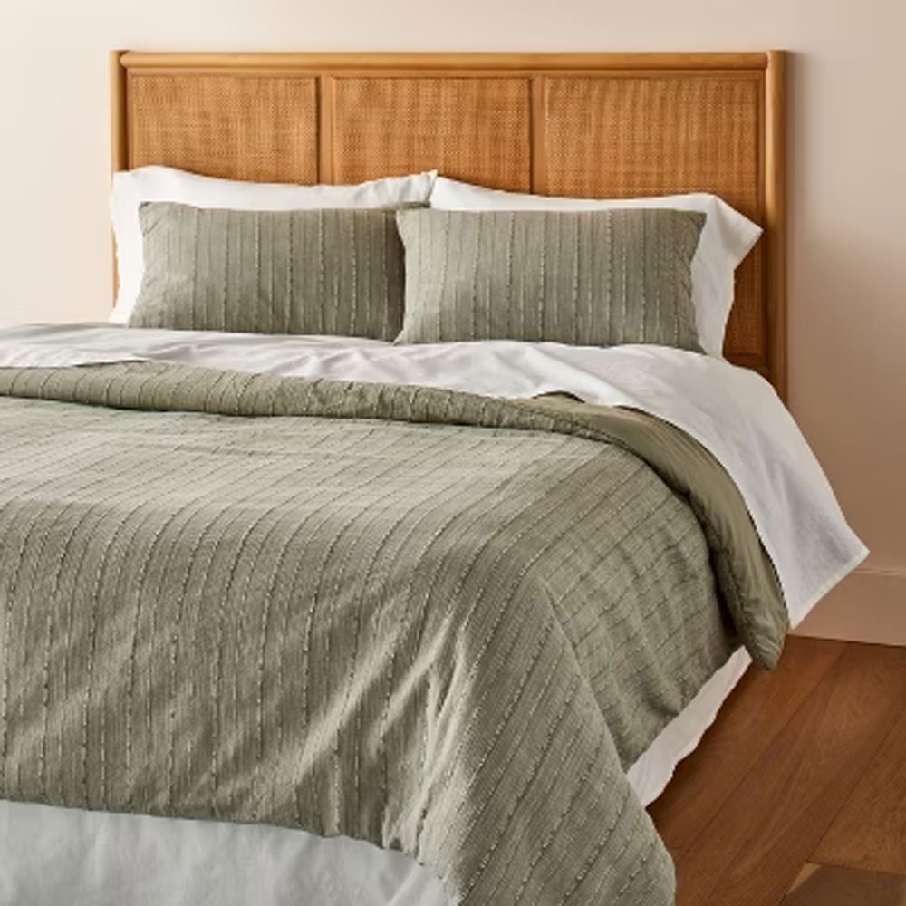 3pc Washed Loop Stripe Comforter Bedding Set Hearth & Hand - Picture 8 of 11