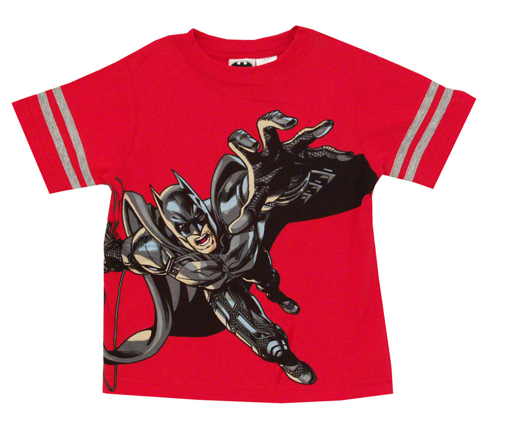 Batman DC Comics Embroidered Logo Muscle Chest Costume Toddler T-Shirt Tee