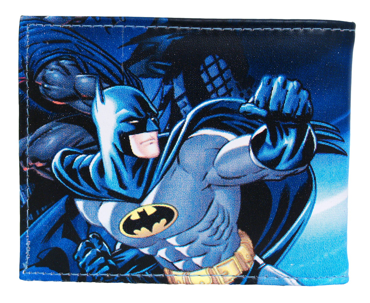 Batman Embroidered Logo DC Comics Mens All Over Sublimation Print