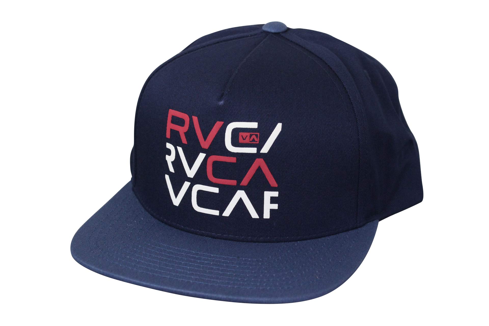RVCA Mens Stacked Snapback Hat Black//Yellow//White surf skate mma
