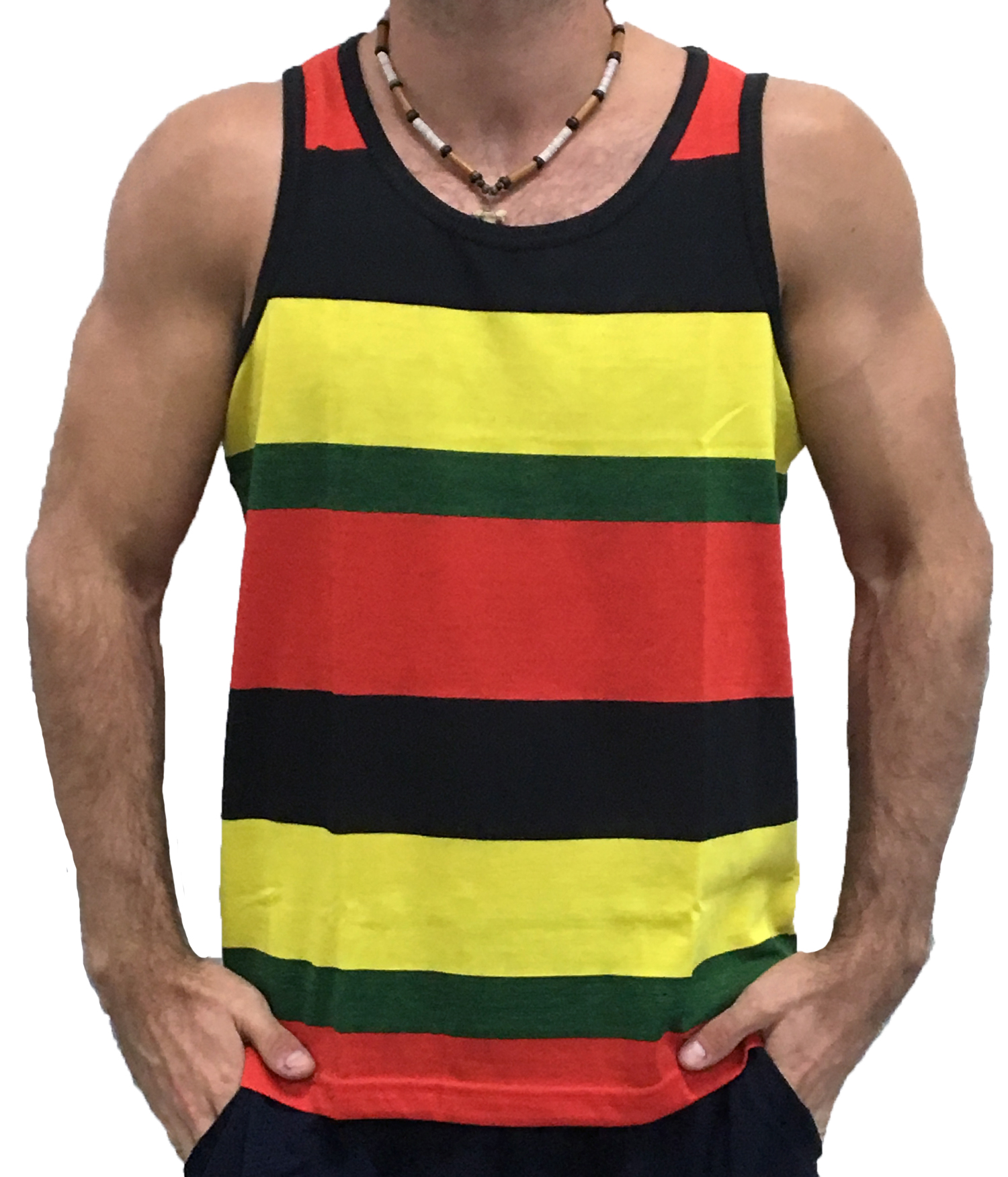 Exist Men's Patriotic American Rainbow Pride Colors Flag Muscle Tank Top Shirt - Picture 8 of 9