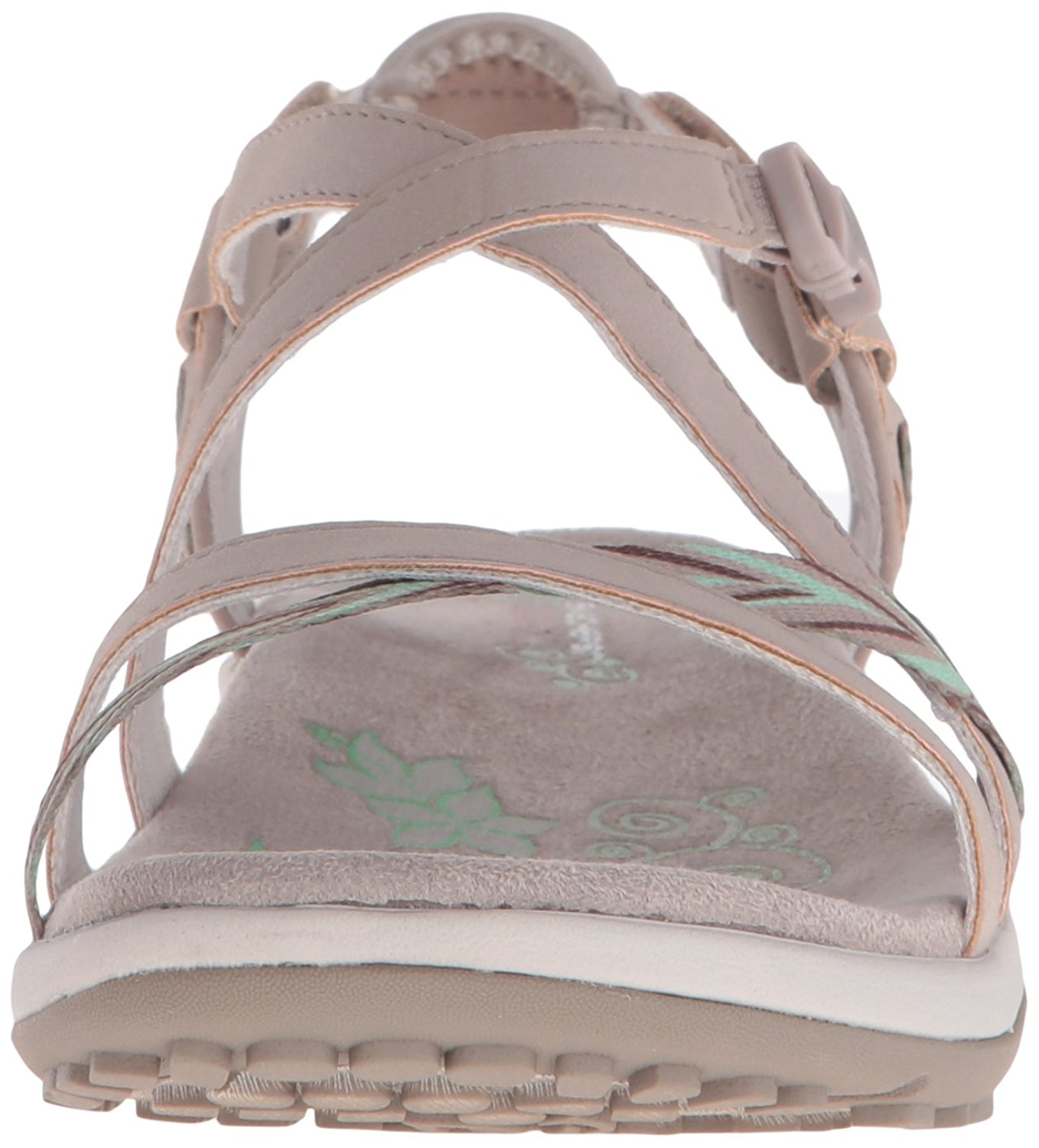 skechers women's reggae slim keep close gladiator sandal