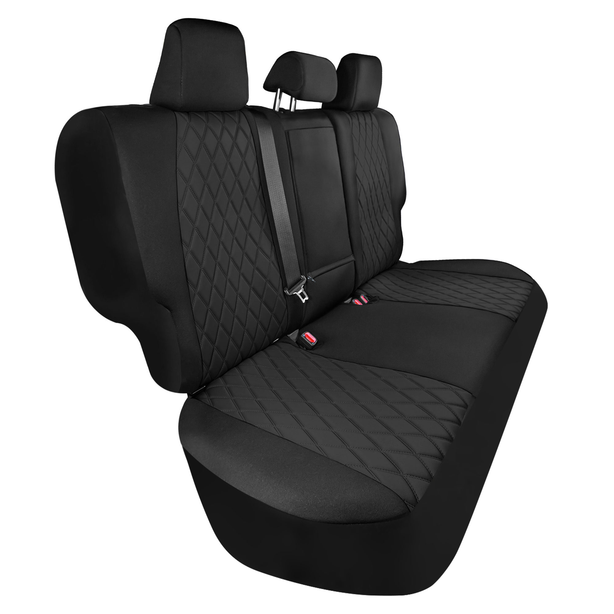 TGKUD Custom Fit Seat Covers For Toyota RAV4 (2019-2025) - Full Set Black PU Leather
