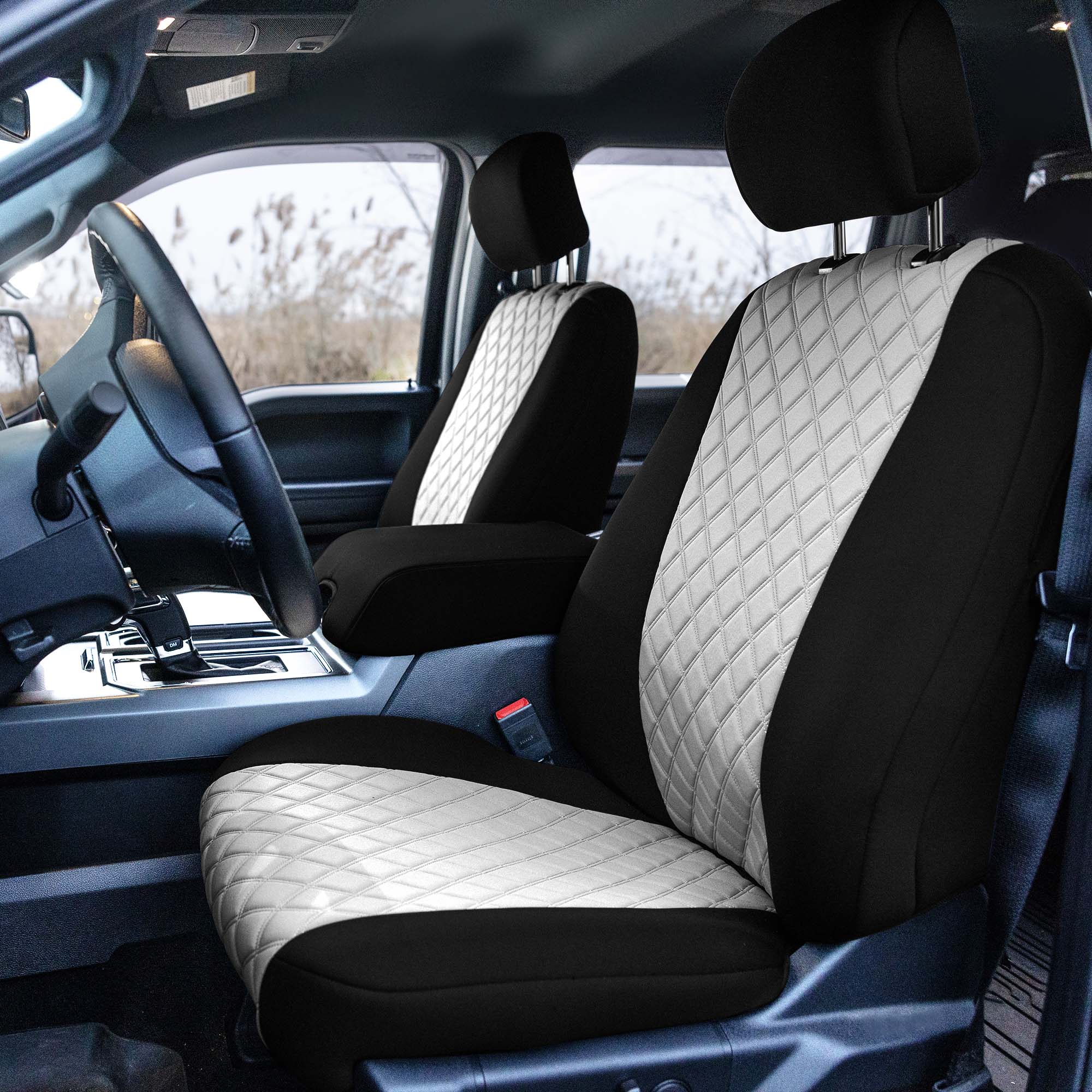 FH Group Custom Car Seat Covers Ford F-150 2015-2024 & F-250 F-350 F450 2017-22 - Picture 14 of 20