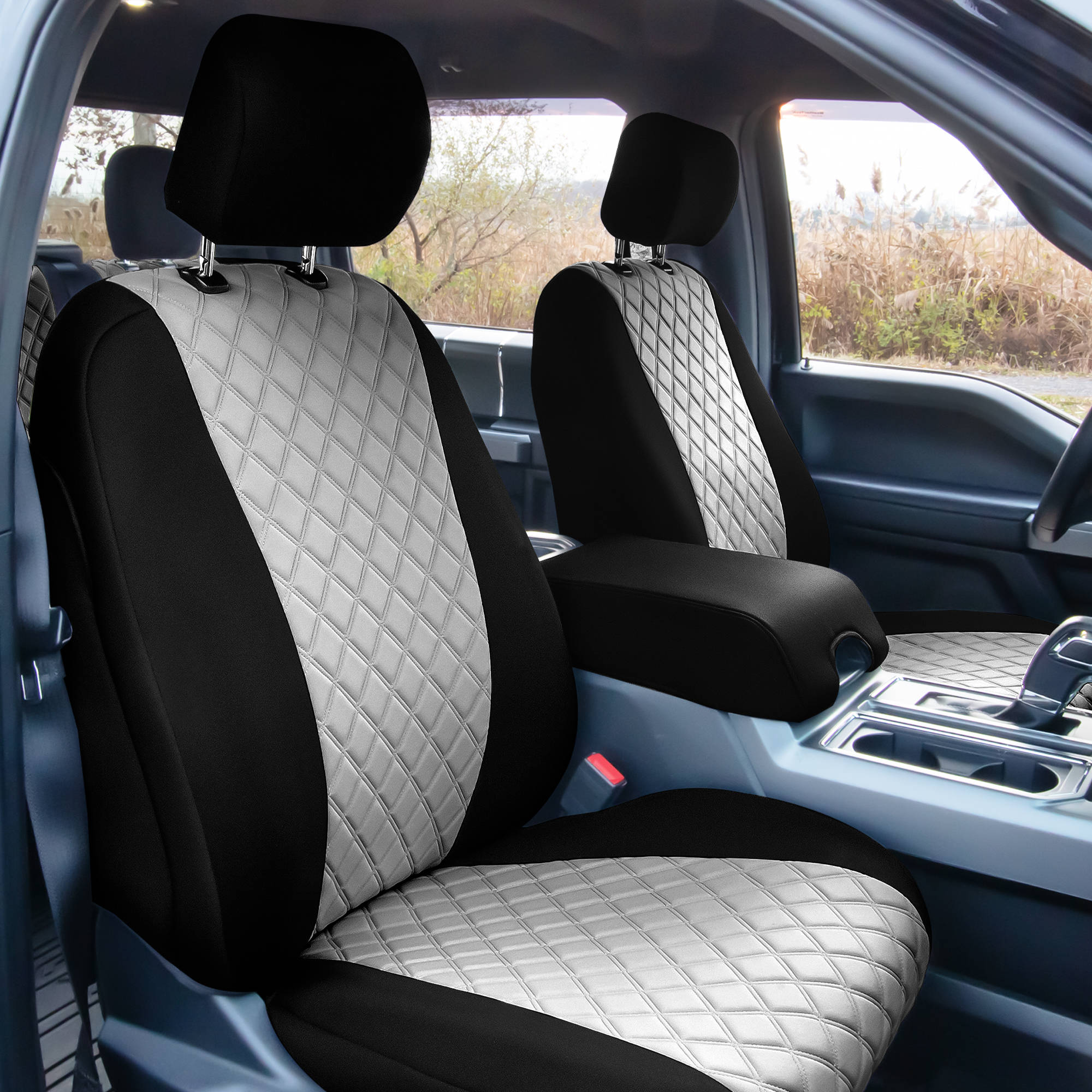 FH Group Custom Car Seat Covers Ford F-150 2015-2024 & F-250 F-350 F450 2017-22 - Picture 15 of 20