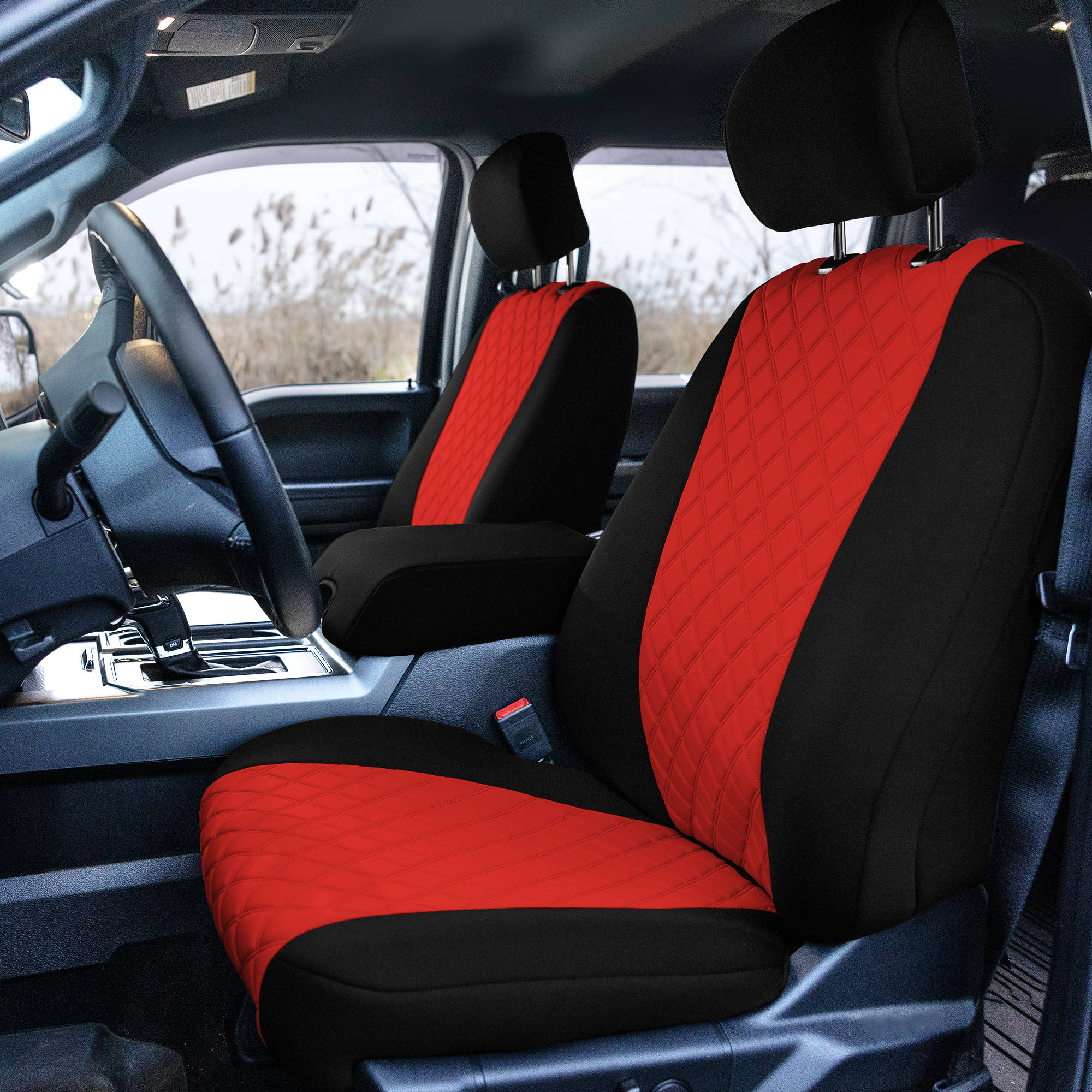 FH Group Custom Car Seat Covers Ford F-150 2015-2024 & F-250 F-350 F450 2017-22 - Picture 18 of 20
