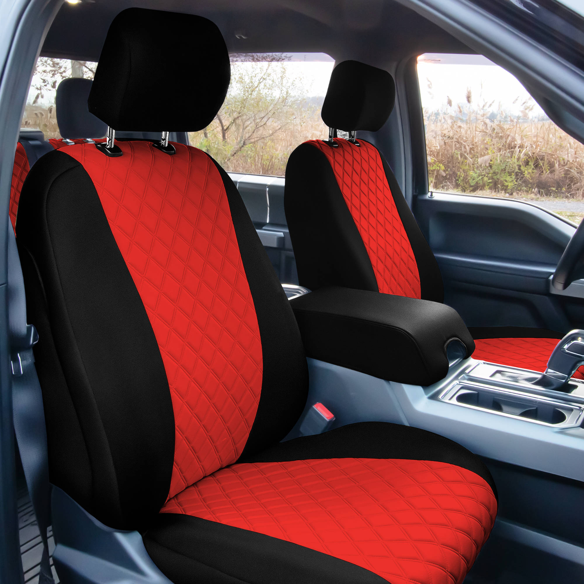 FH Group Custom Car Seat Covers Ford F-150 2015-2024 & F-250 F-350 F450 2017-22 - Picture 19 of 20