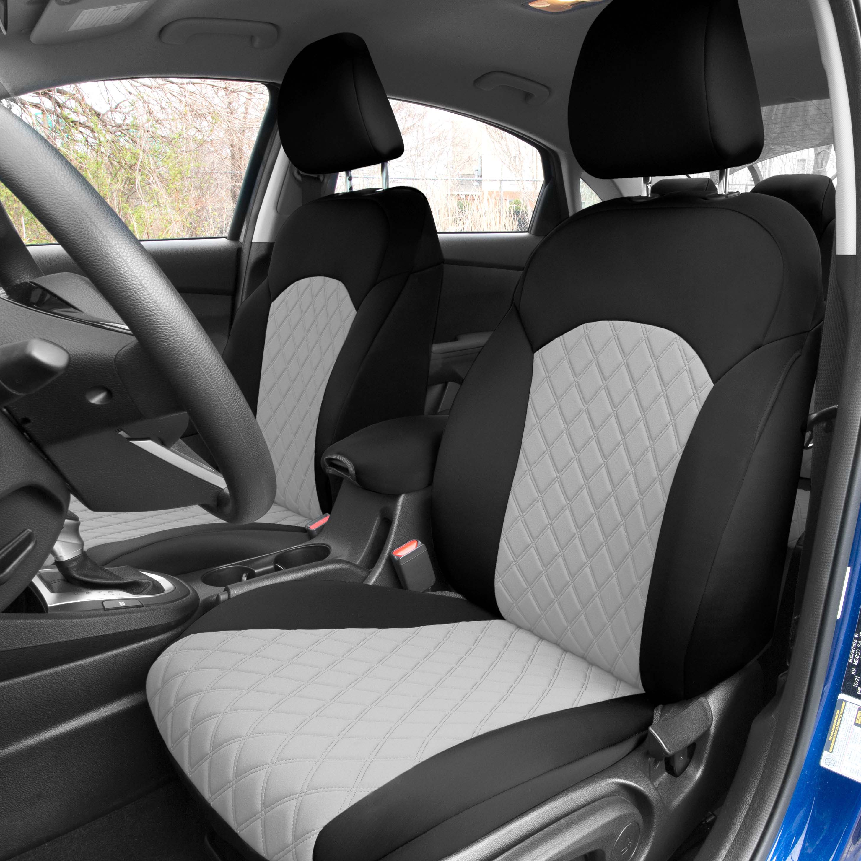 FH Group Neoprene Custom Fit Car Seat Covers for 2019-2024 KIA Forte – Front Set - Picture 10 of 15