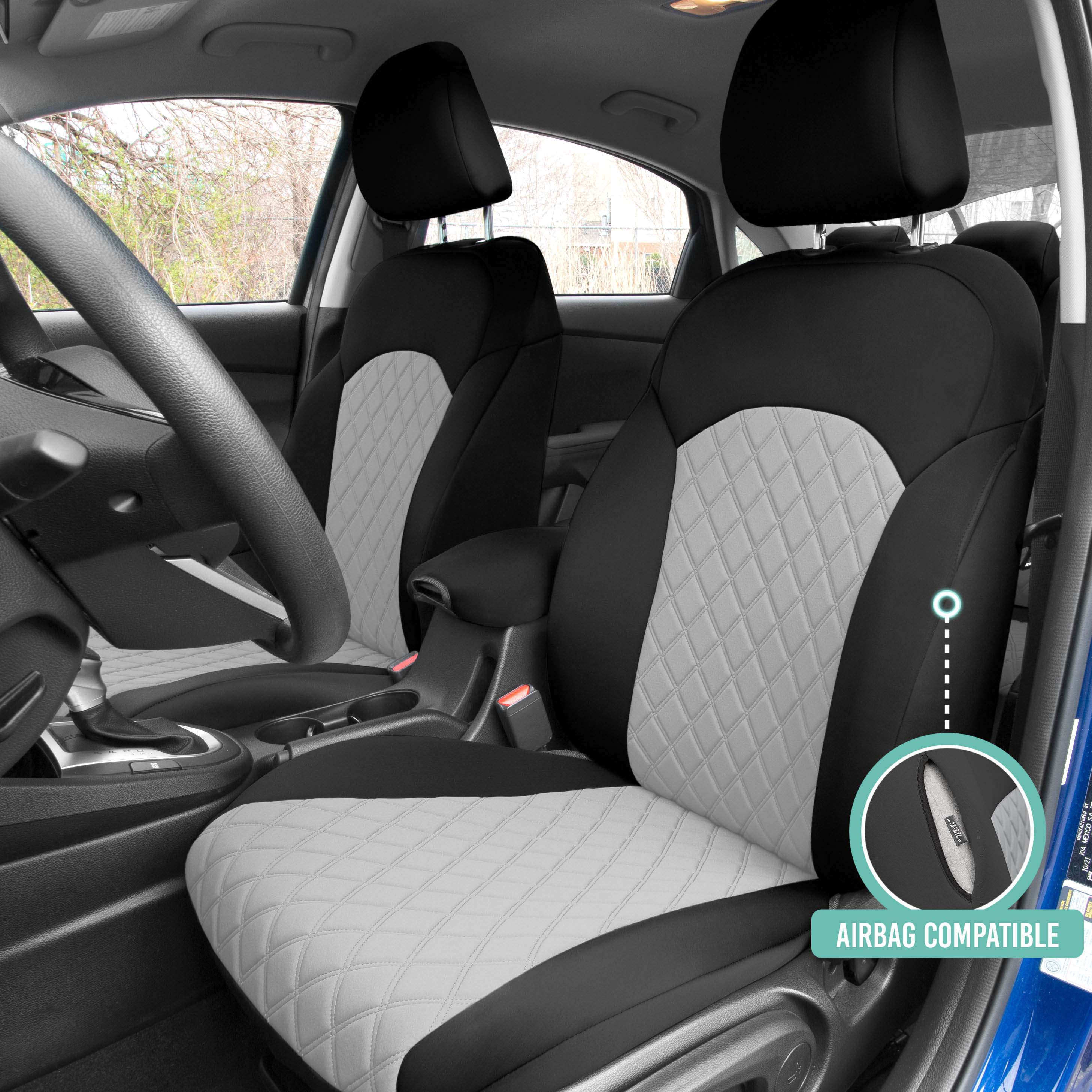FH Group Neoprene Custom Fit Car Seat Covers for 2019-2024 KIA Forte – Front Set - Picture 11 of 15
