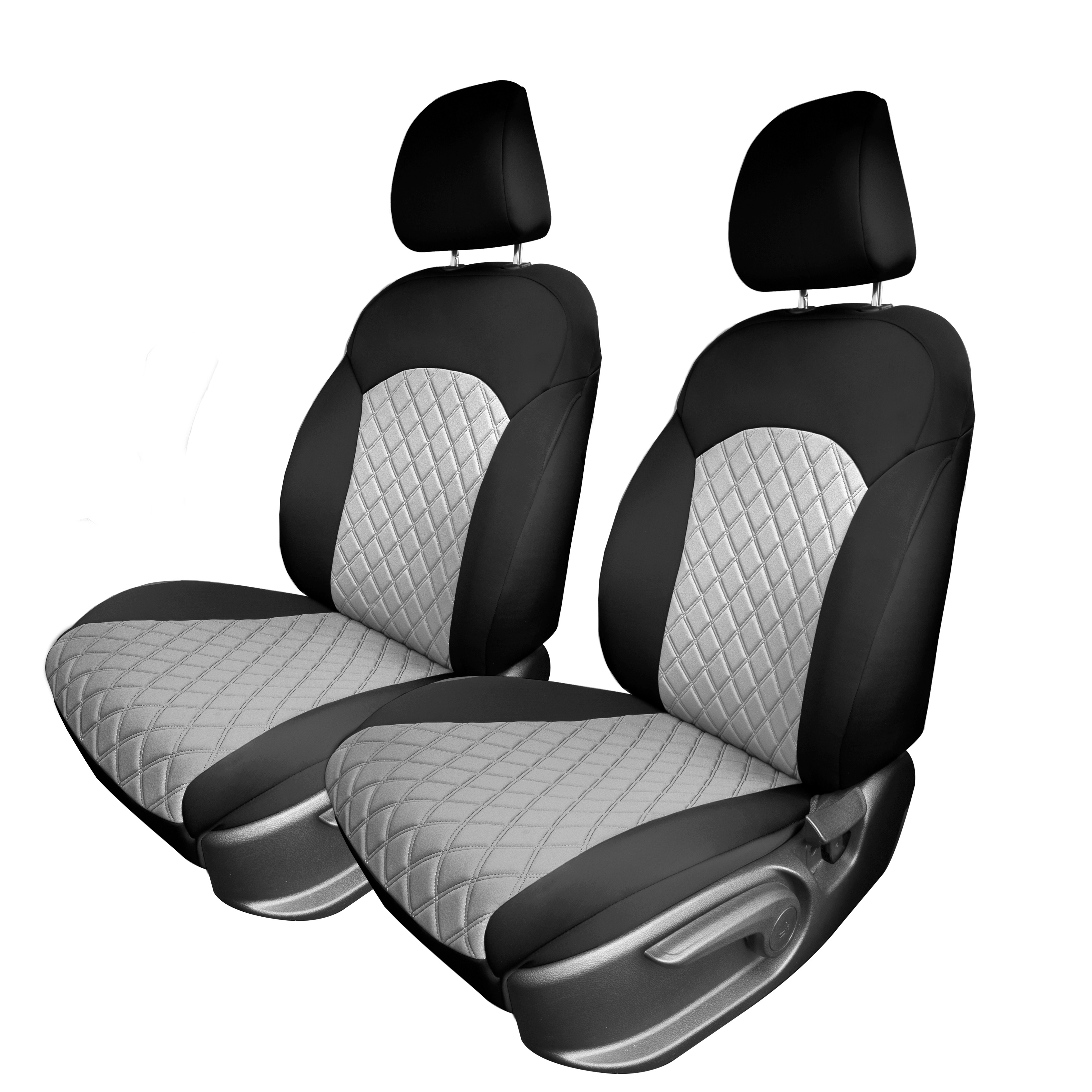 FH Group Neoprene Custom Fit Car Seat Covers for 2019-2024 KIA Forte – Front Set - Picture 9 of 15