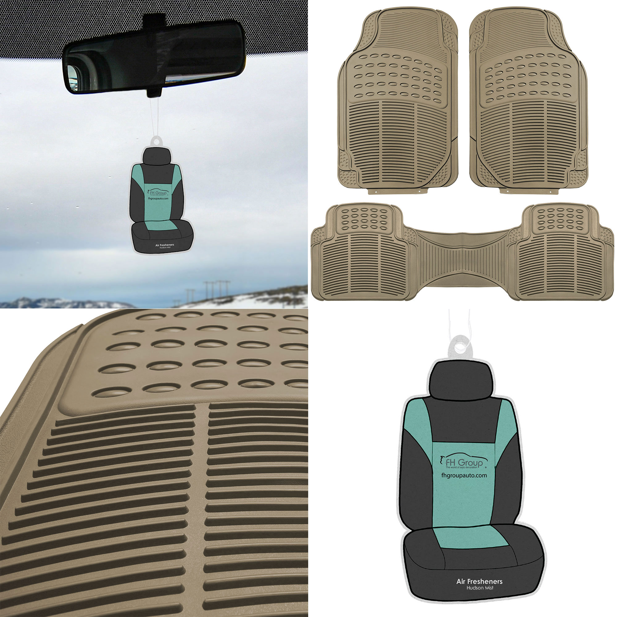 3 Row Floor Mats For Suv Van Minivan Heavy Duty W Gift Beige Ebay