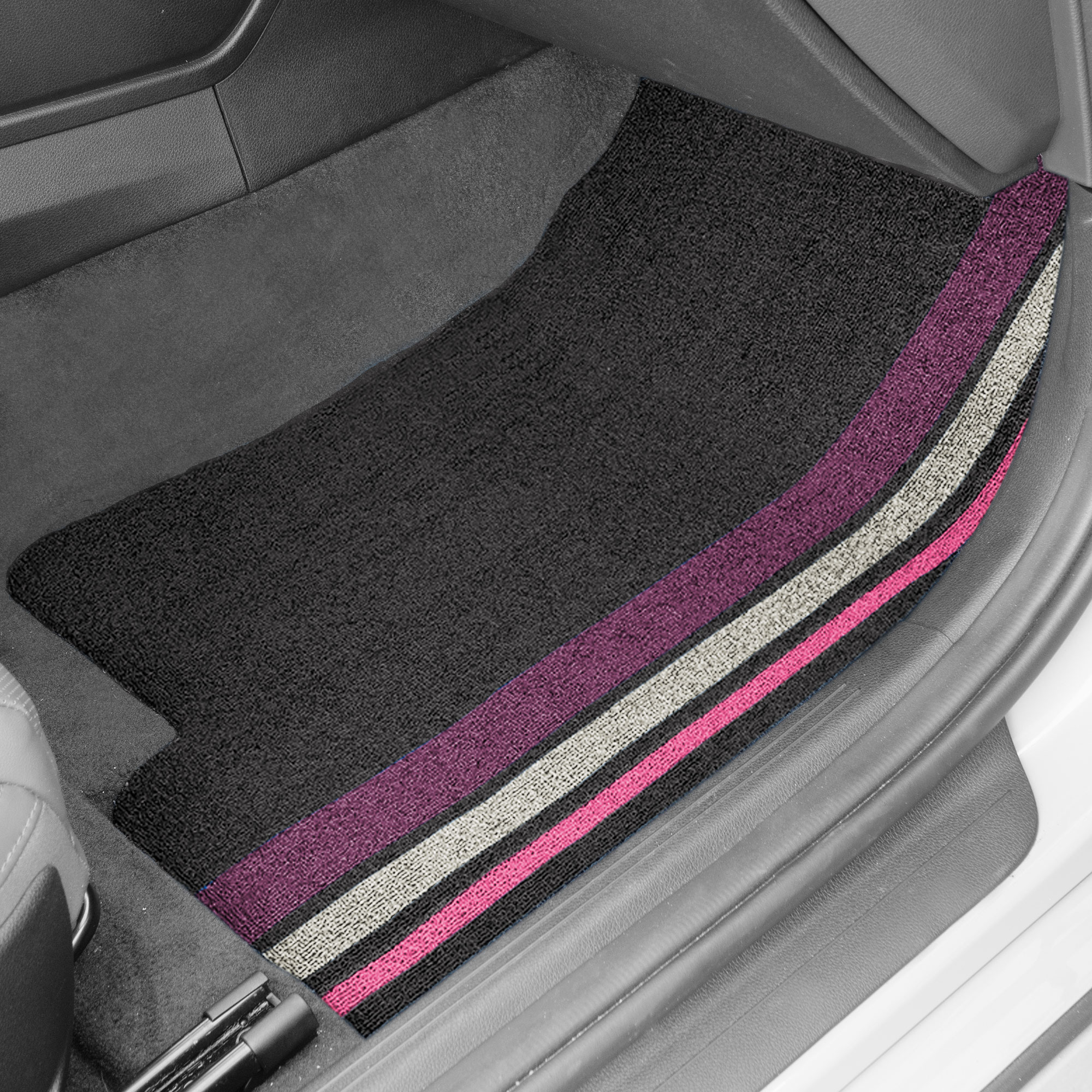 FH Group Universal Heavy Duty Custom Fit All Weather Trimmable Car Floor Mats - 第 21/39 張圖片
