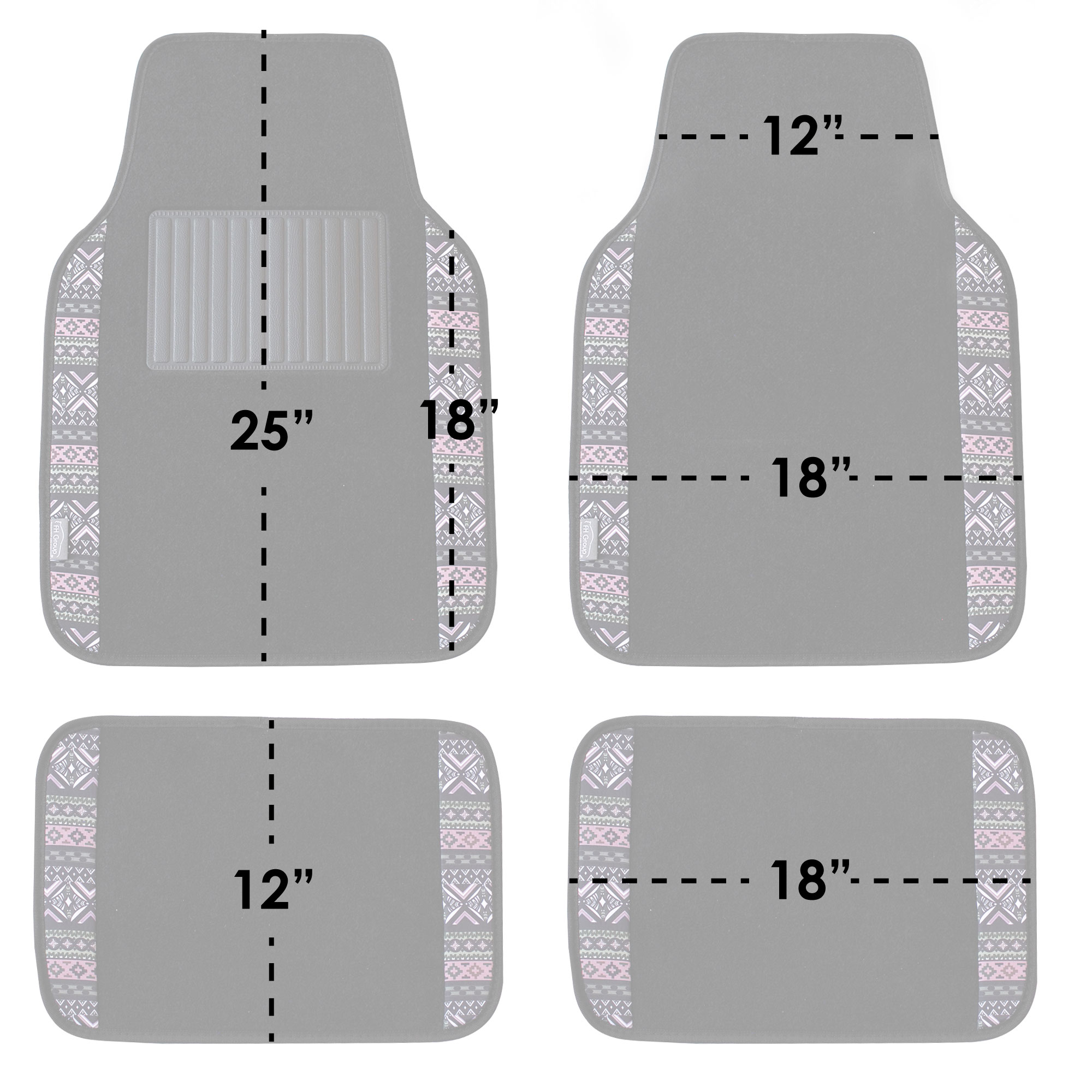 Alfombrillas FH Group Mesa11 con estampado suroeste para coche camión SUV furgoneta - Juego completo - Imagen 15 de 16