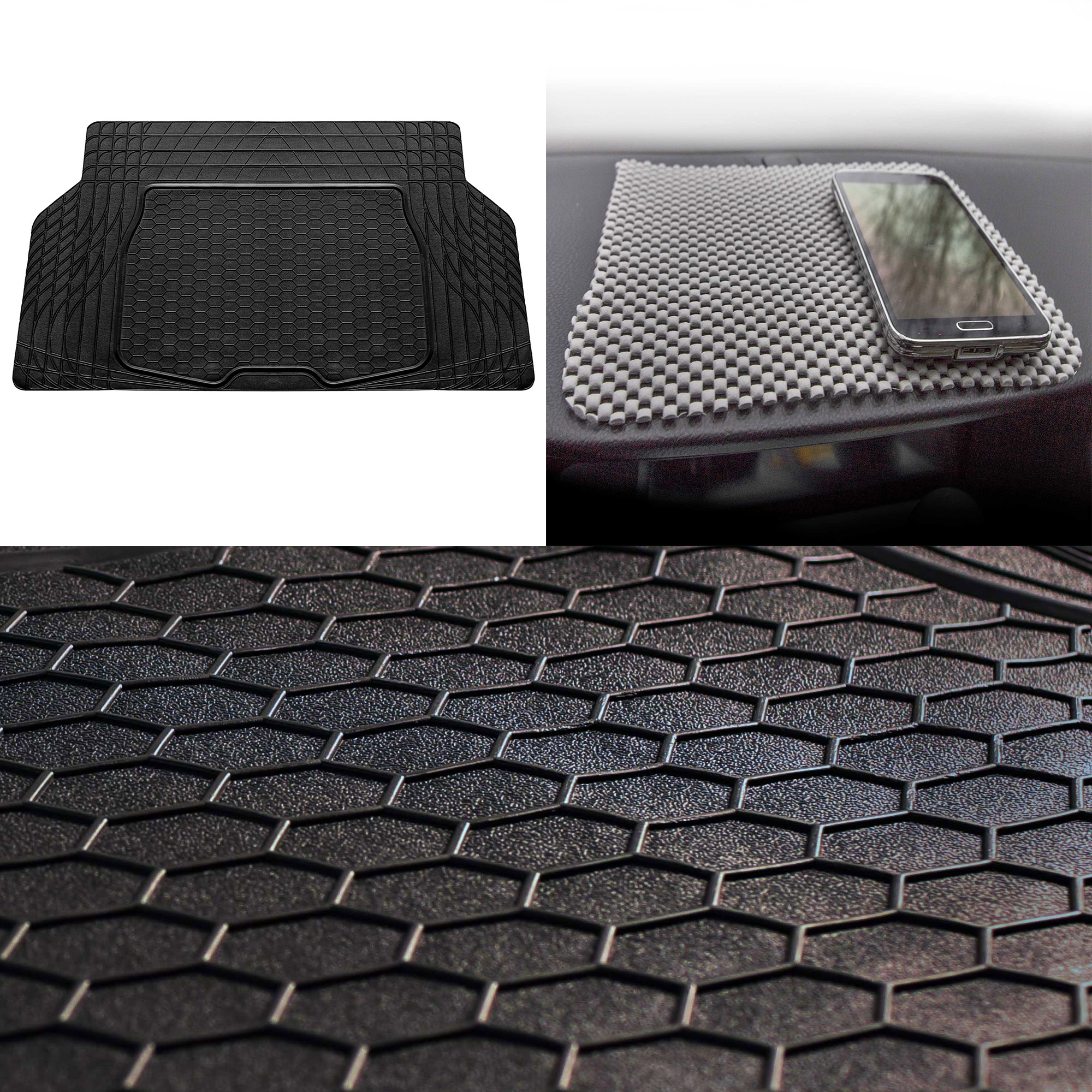 Semi Custom Cargo Mat Trimmable Black for Auto Car SUV Van Truck
