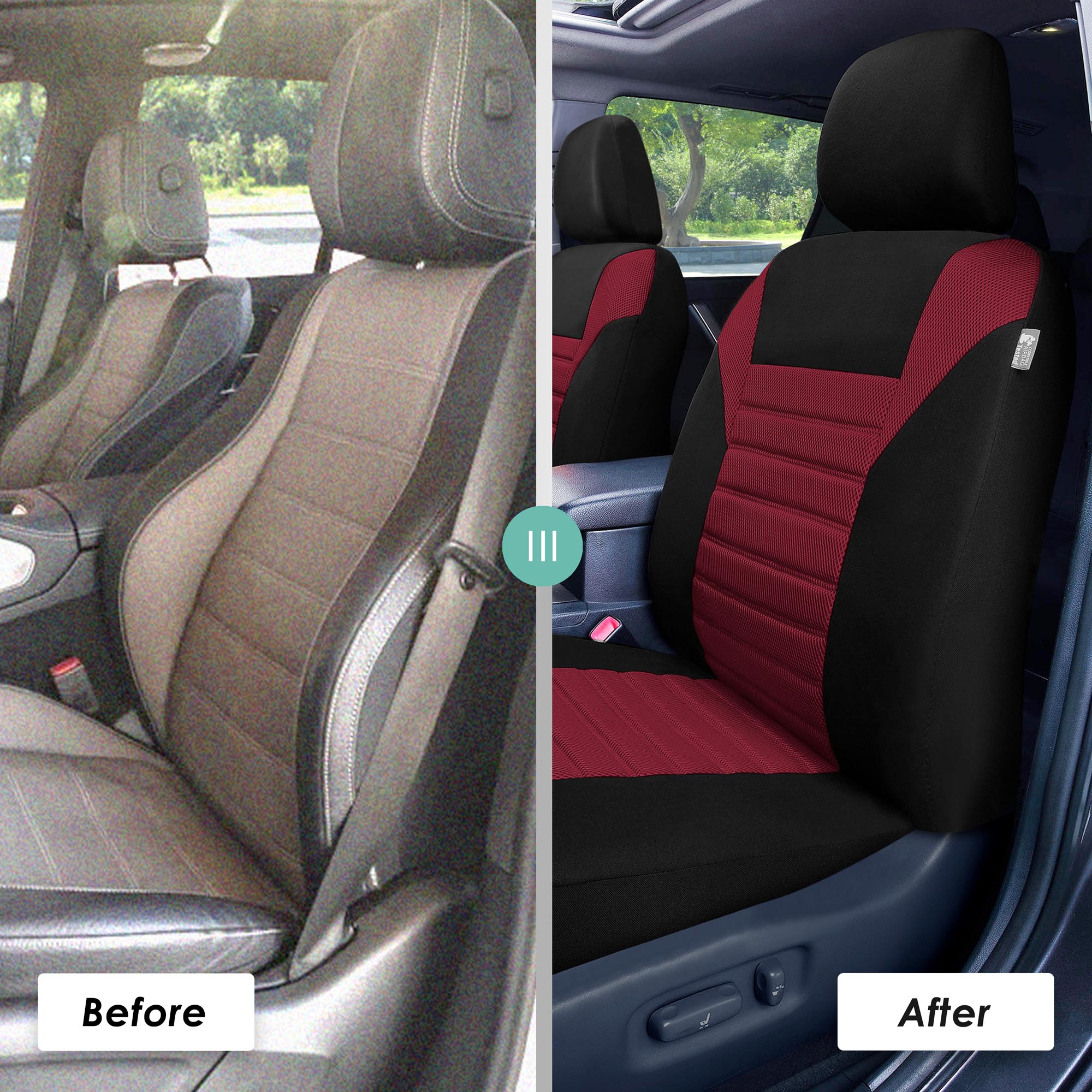 FH Group Universal Fit 3Row Car Seat Covers for SUV 3D Mesh - 7 Seaters Full Set - Bild 32 von 80