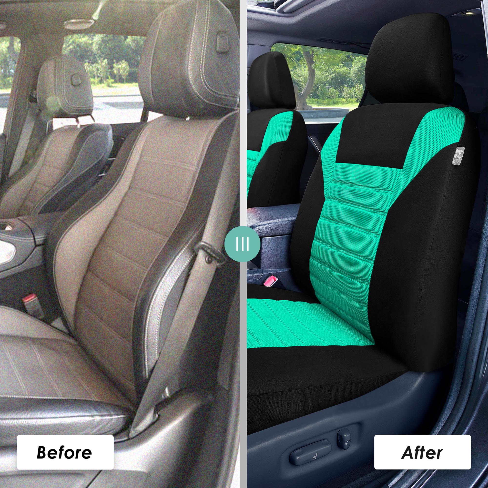 FH Group Universal Fit 3Row Car Seat Covers for SUV 3D Mesh - 7 Seaters Full Set - Bild 56 von 80