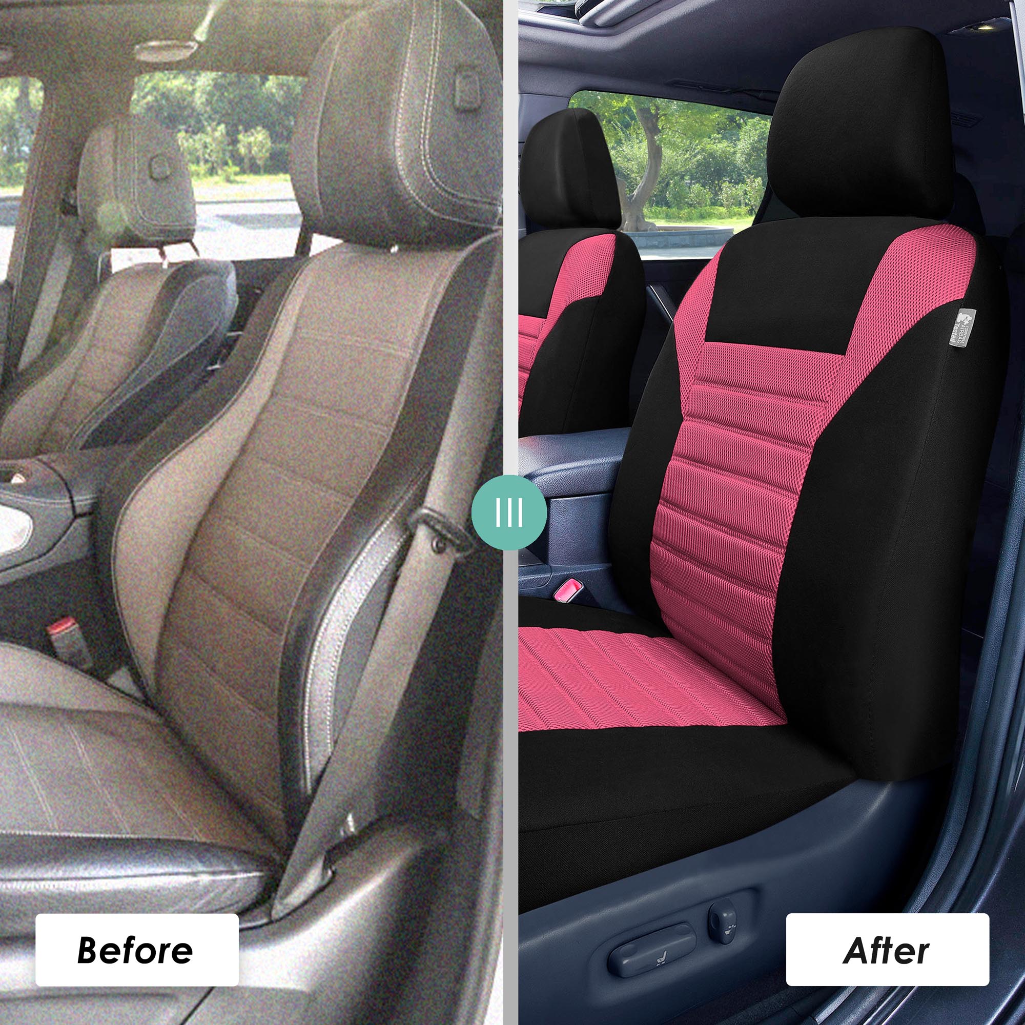 FH Group Universal Fit 3Row Car Seat Covers for SUV 3D Mesh - 7 Seaters Full Set - Bild 64 von 80