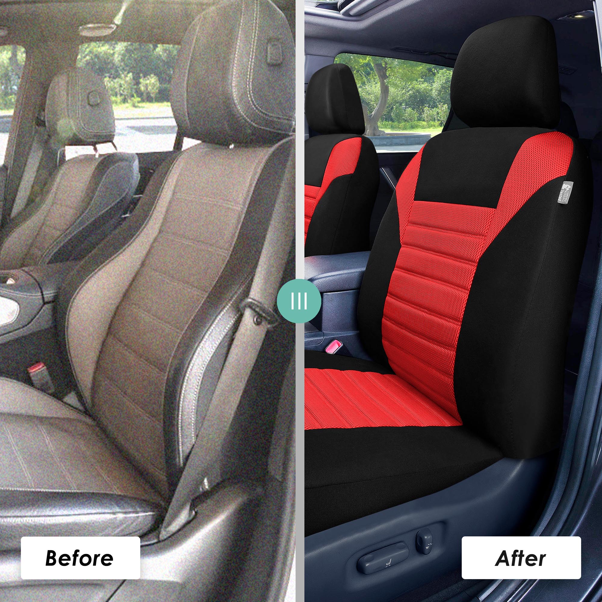 FH Group Universal Fit 3Row Car Seat Covers for SUV 3D Mesh - 7 Seaters Full Set - Bild 72 von 80