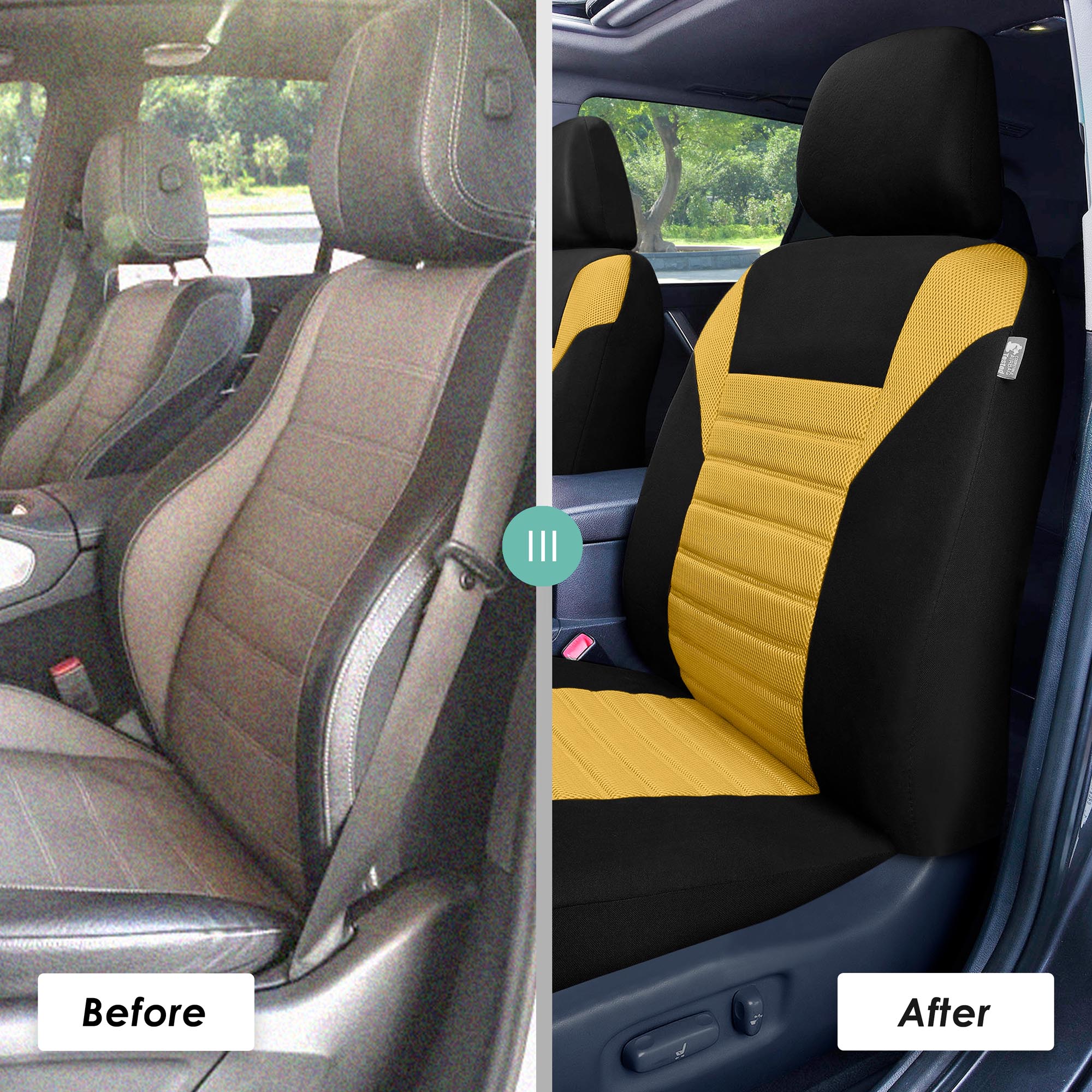 FH Group Universal Fit 3Row Car Seat Covers for SUV 3D Mesh - 7 Seaters Full Set - Bild 80 von 80