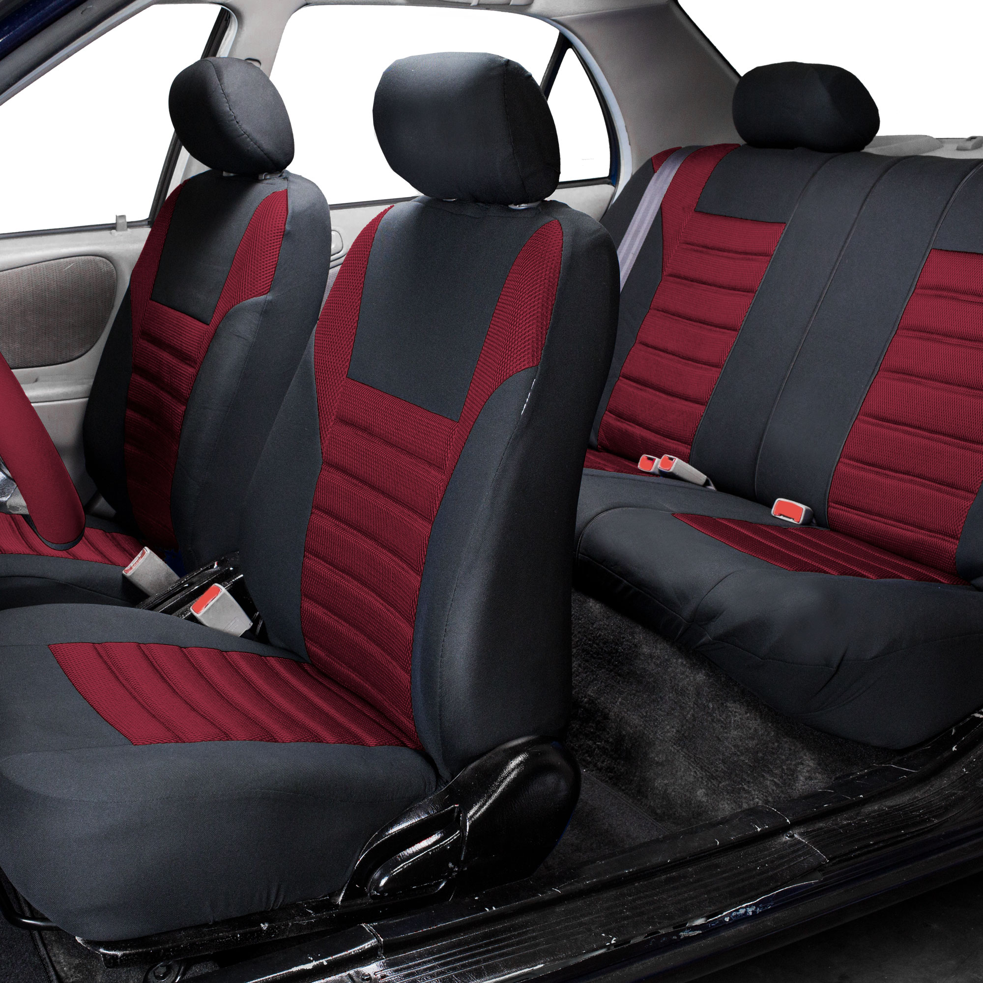 FH Group Universal Fit 3Row Car Seat Covers for SUV 3D Mesh - 7 Seaters Full Set - Bild 26 von 80